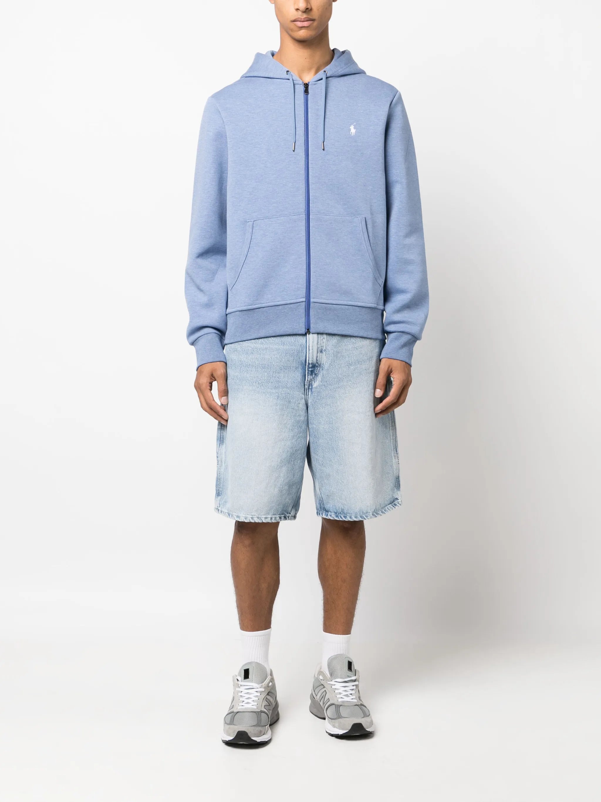Polo Pony zipped hoodie