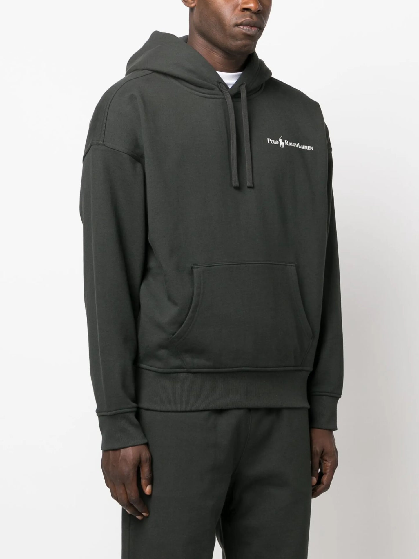 logo-print cotton-blend hoodie