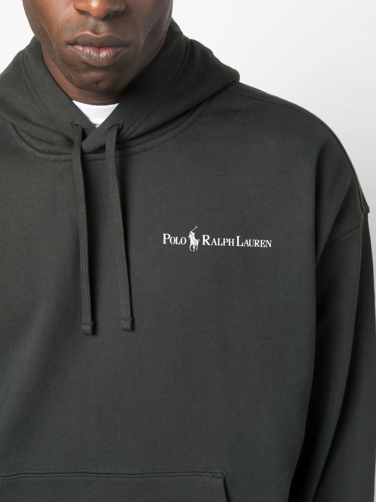 logo-print cotton-blend hoodie