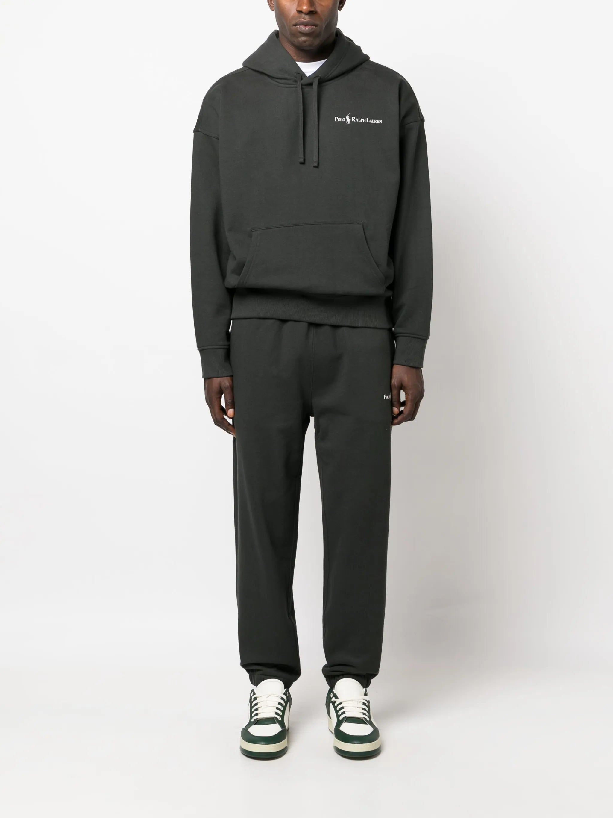logo-print cotton-blend hoodie