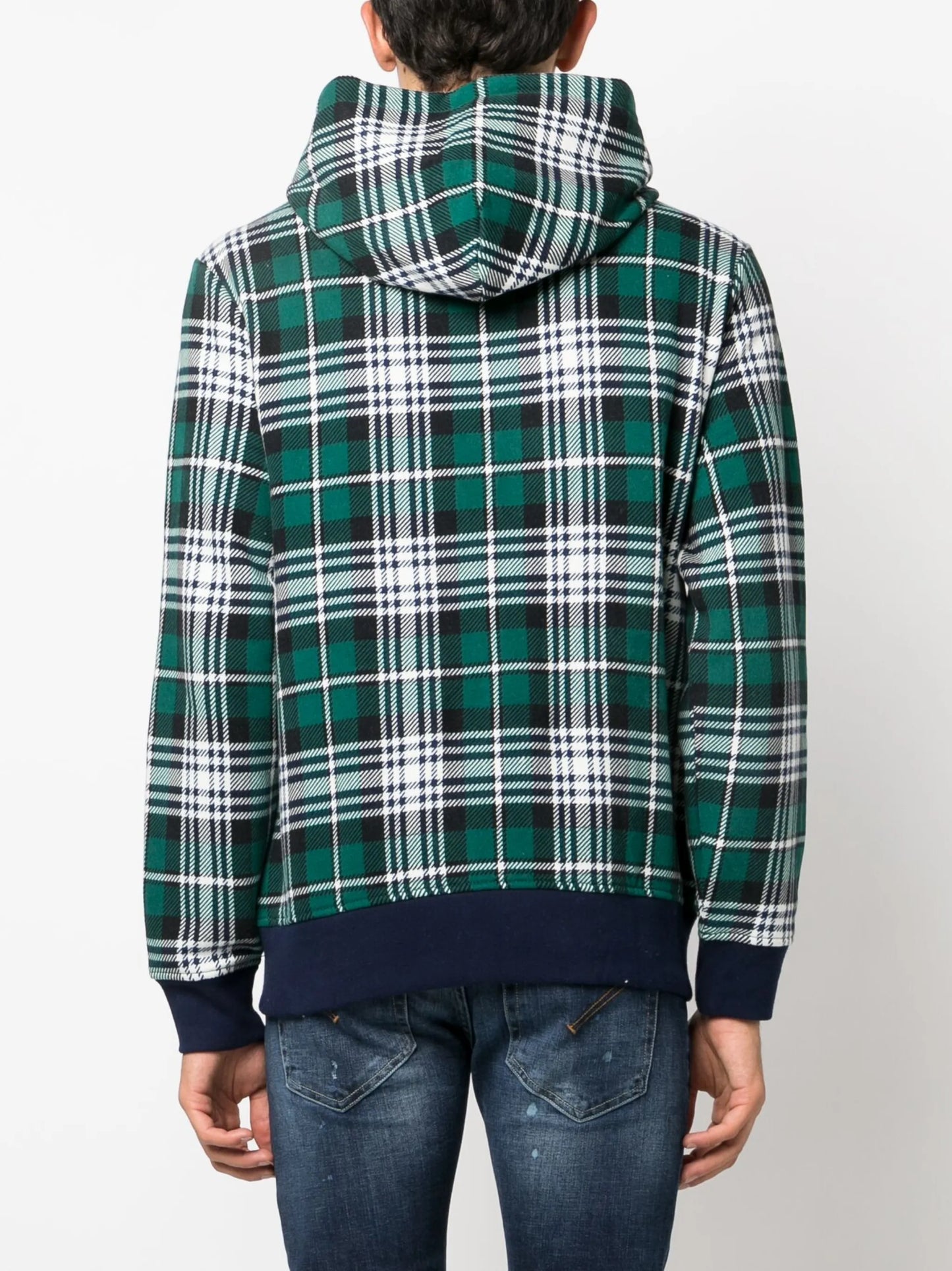 Polo Bear plaid hoodie
