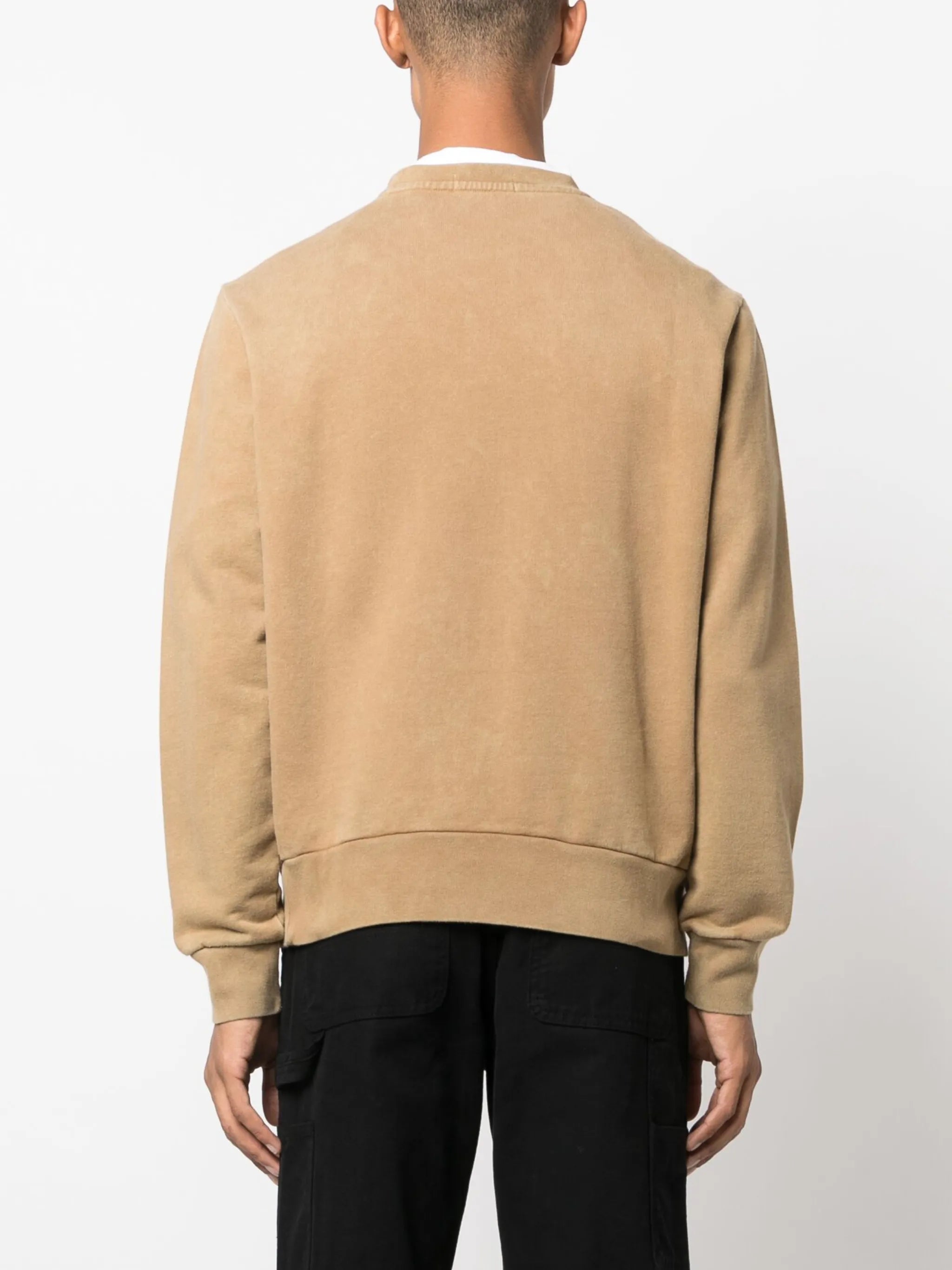 pony-embroidered cotton jumper