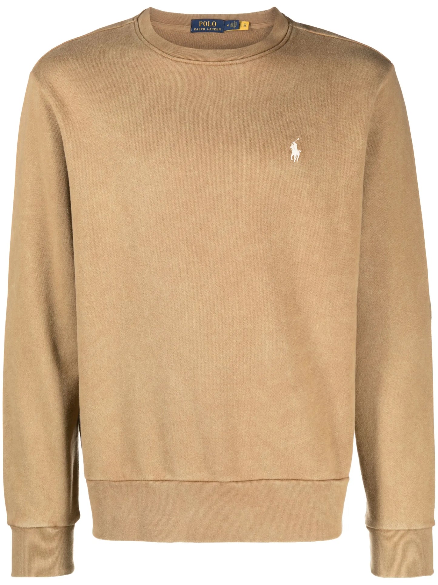 pony-embroidered cotton jumper