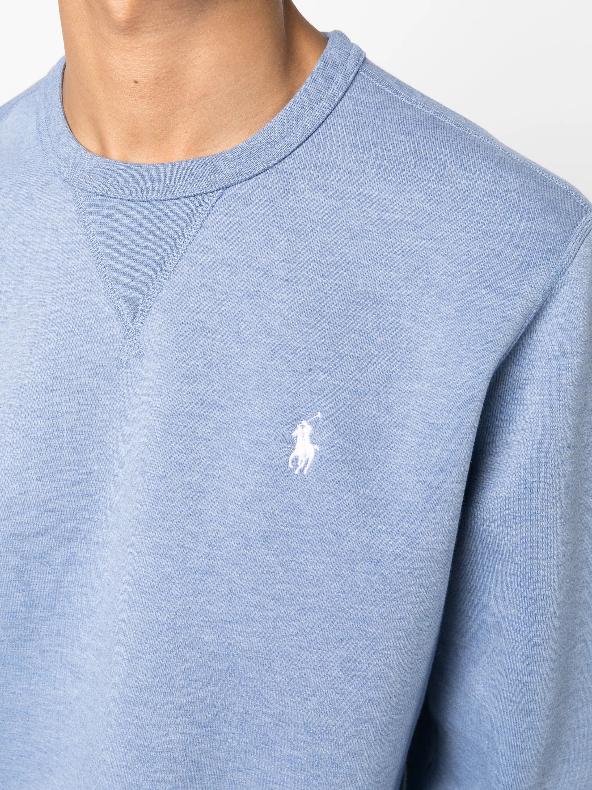Pony-motif cotton-blend sweatshirt
