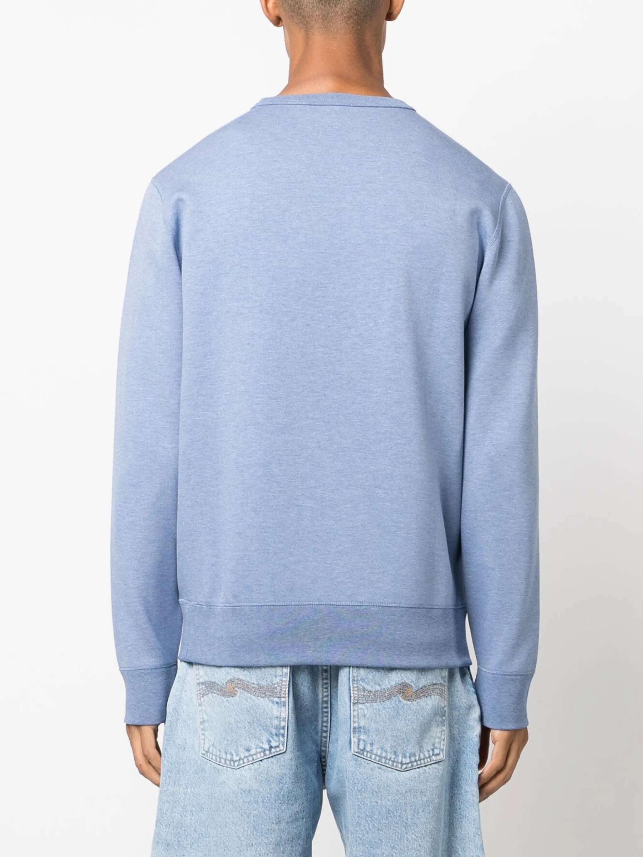 Pony-motif cotton-blend sweatshirt