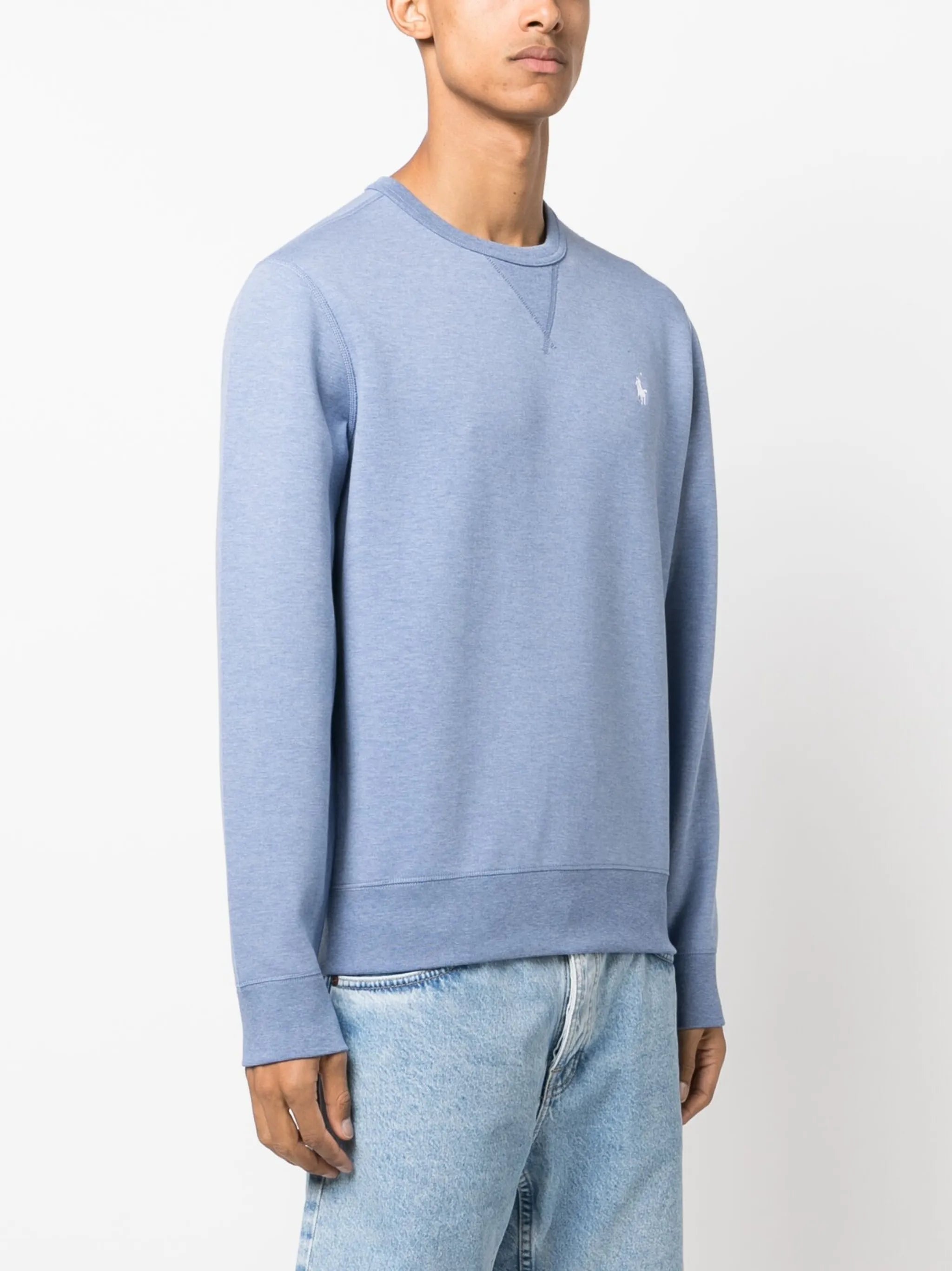 Pony-motif cotton-blend sweatshirt