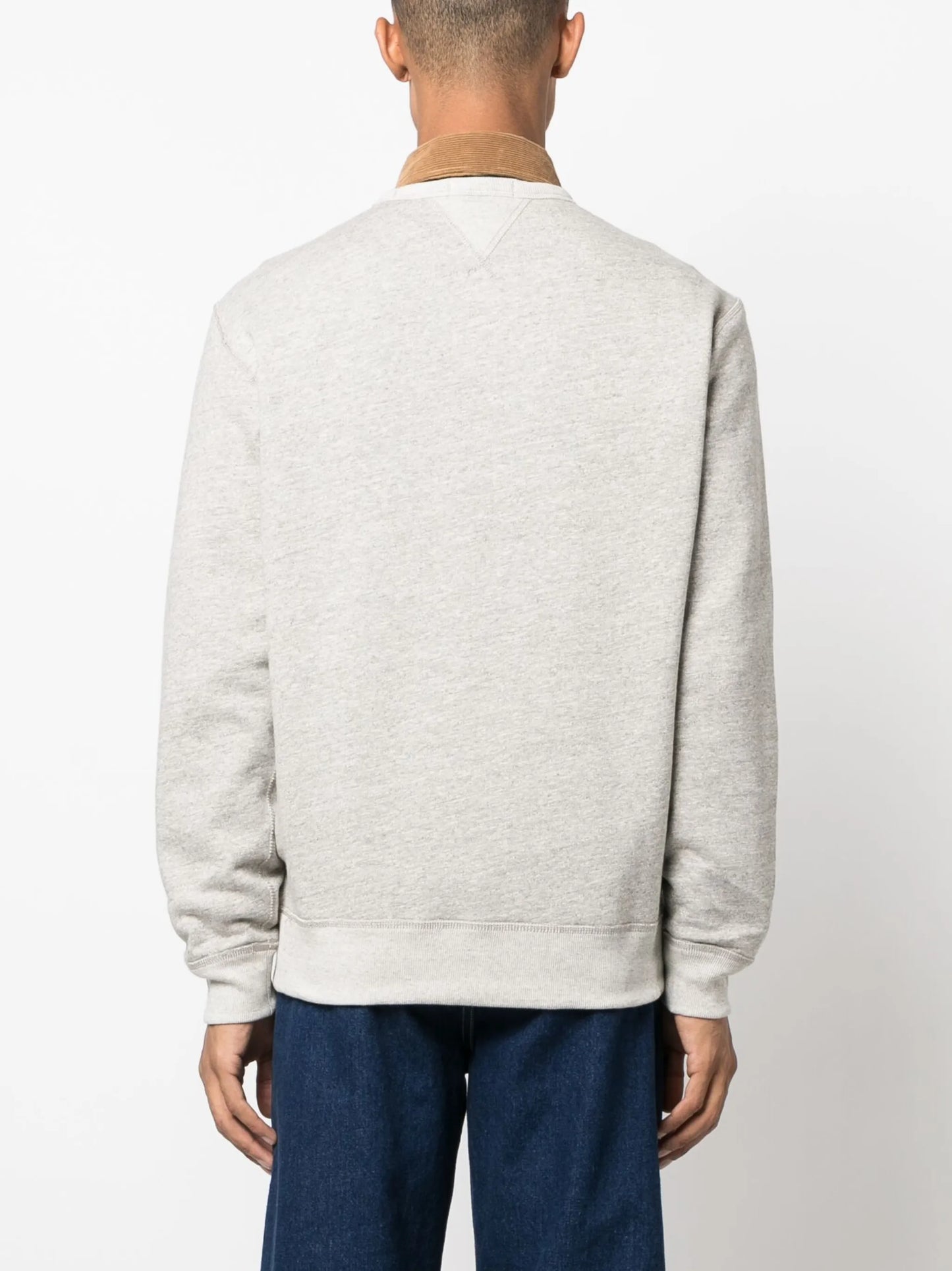 polo-embroidered cotton sweatshirt