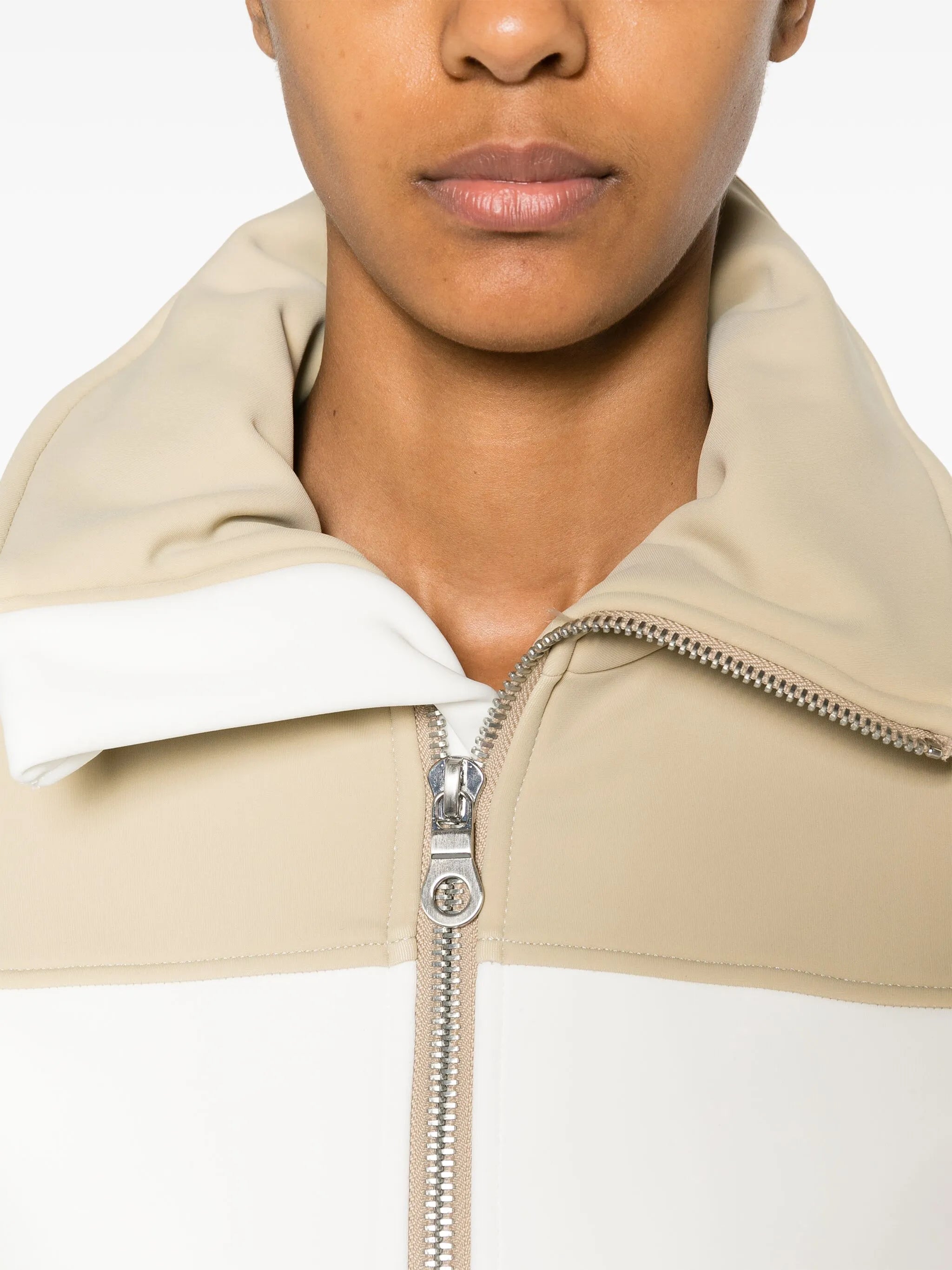 Badia logo-patch belted ski suit