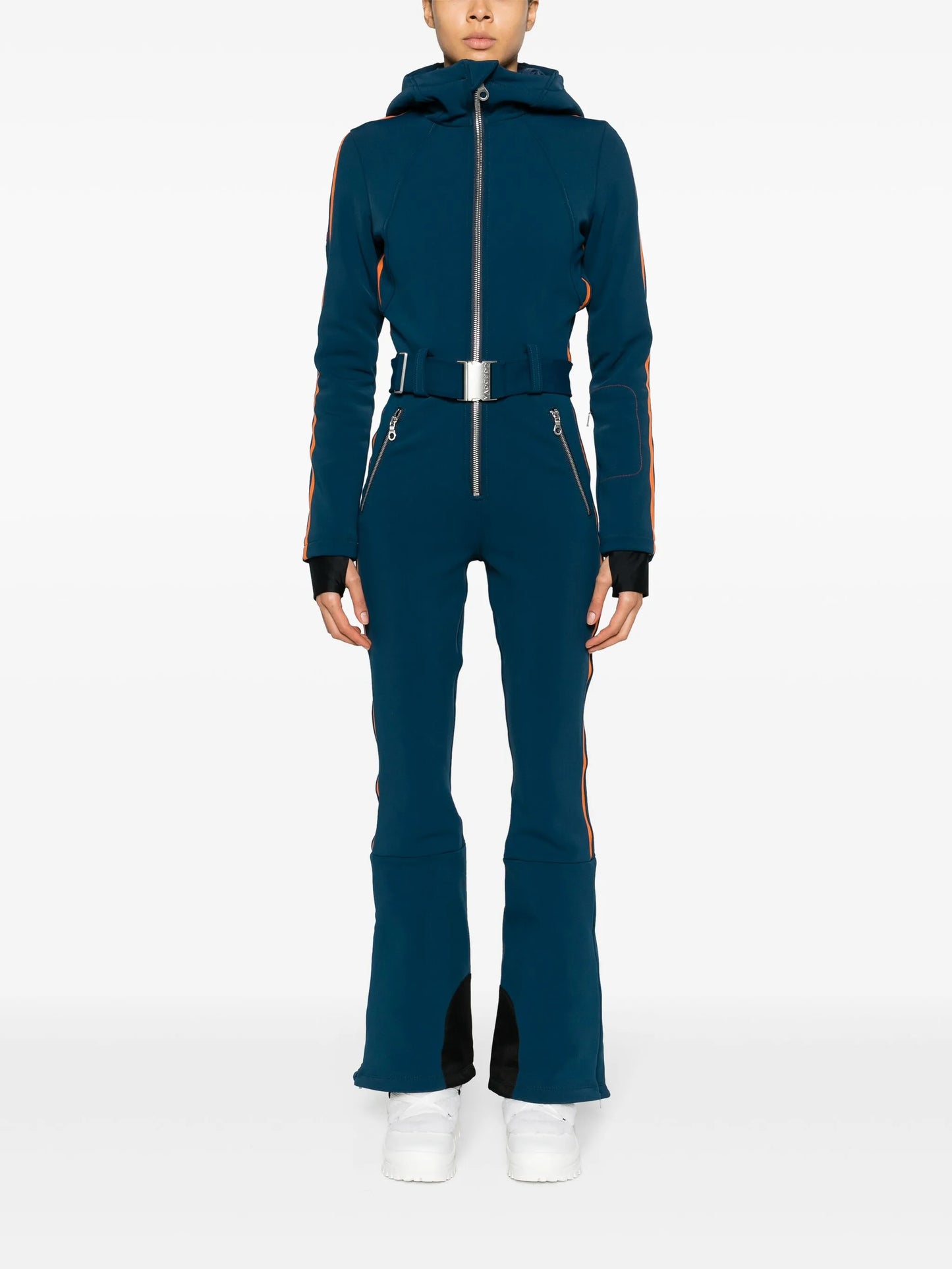 Corsa belted ski jumpsuit