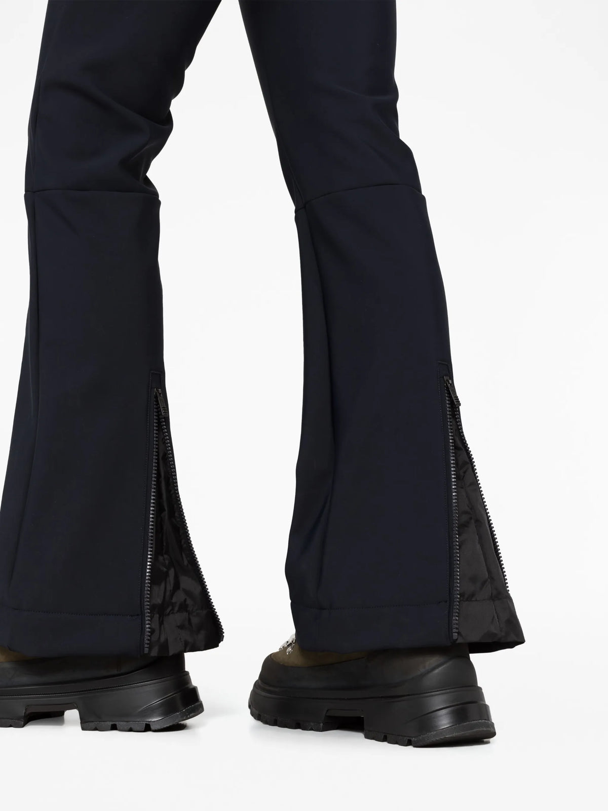 Kira contrast-panel ski suit