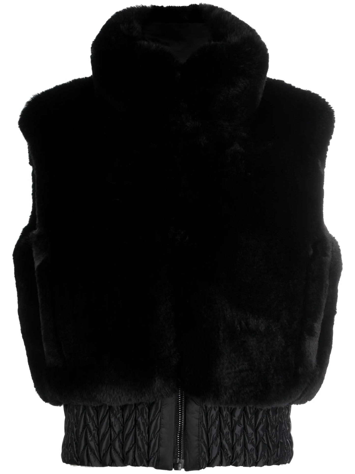 Sophia zip-up fur gilet