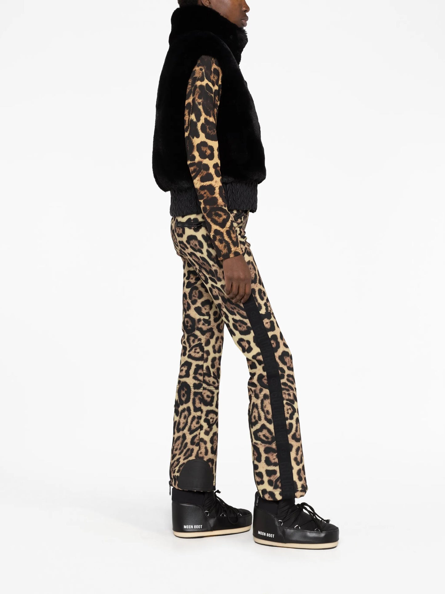 Sophia zip-up fur gilet