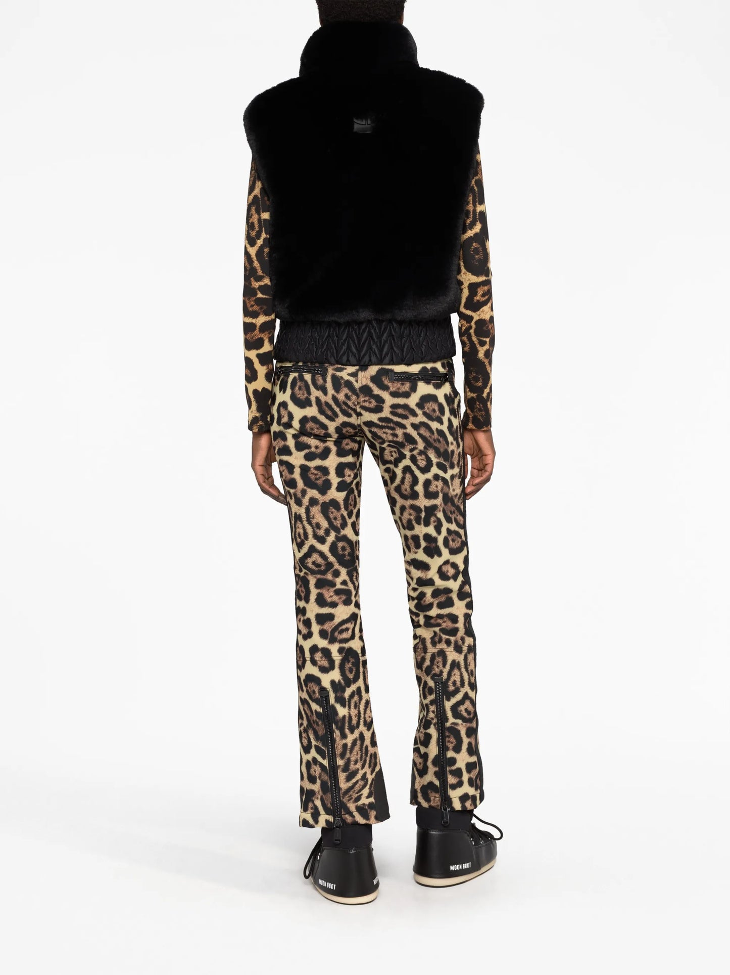 Sophia zip-up fur gilet