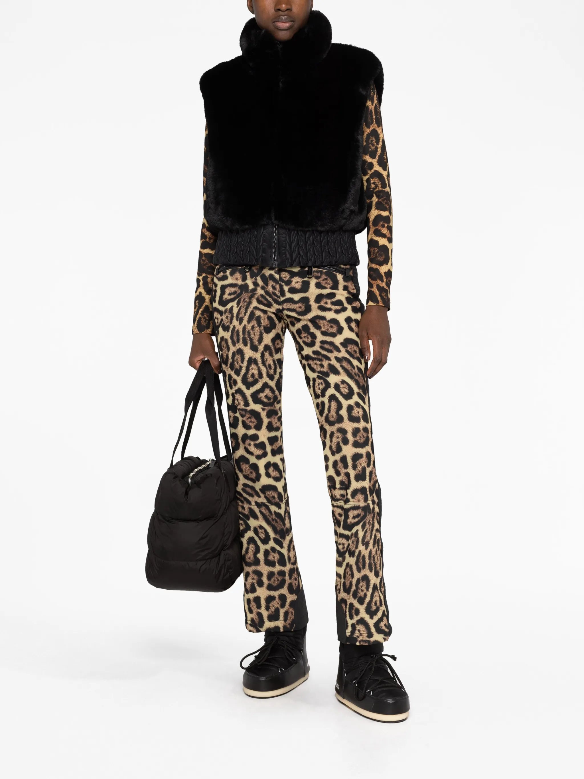 Sophia zip-up fur gilet