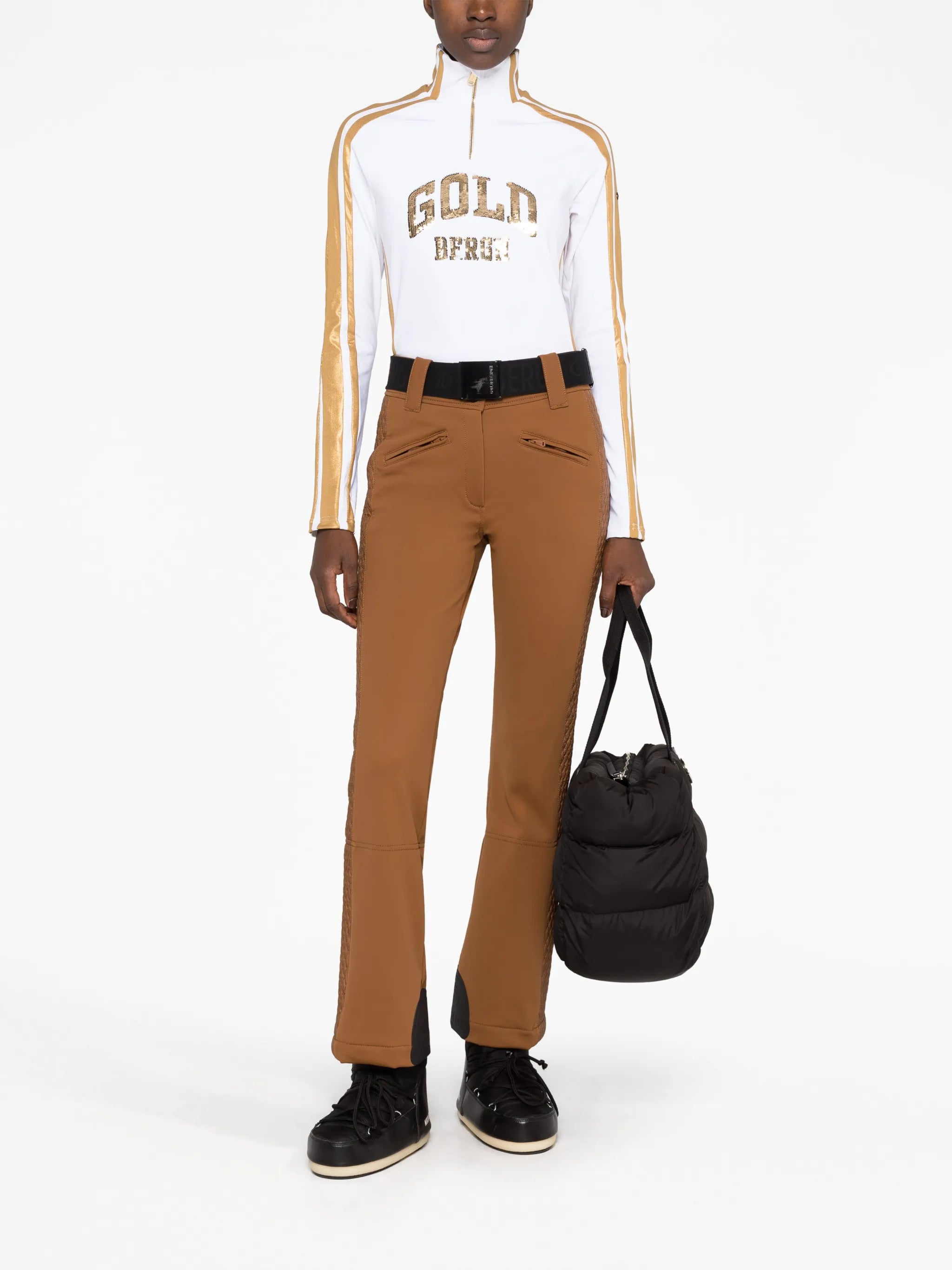 Goblet sequin-embellished ski top