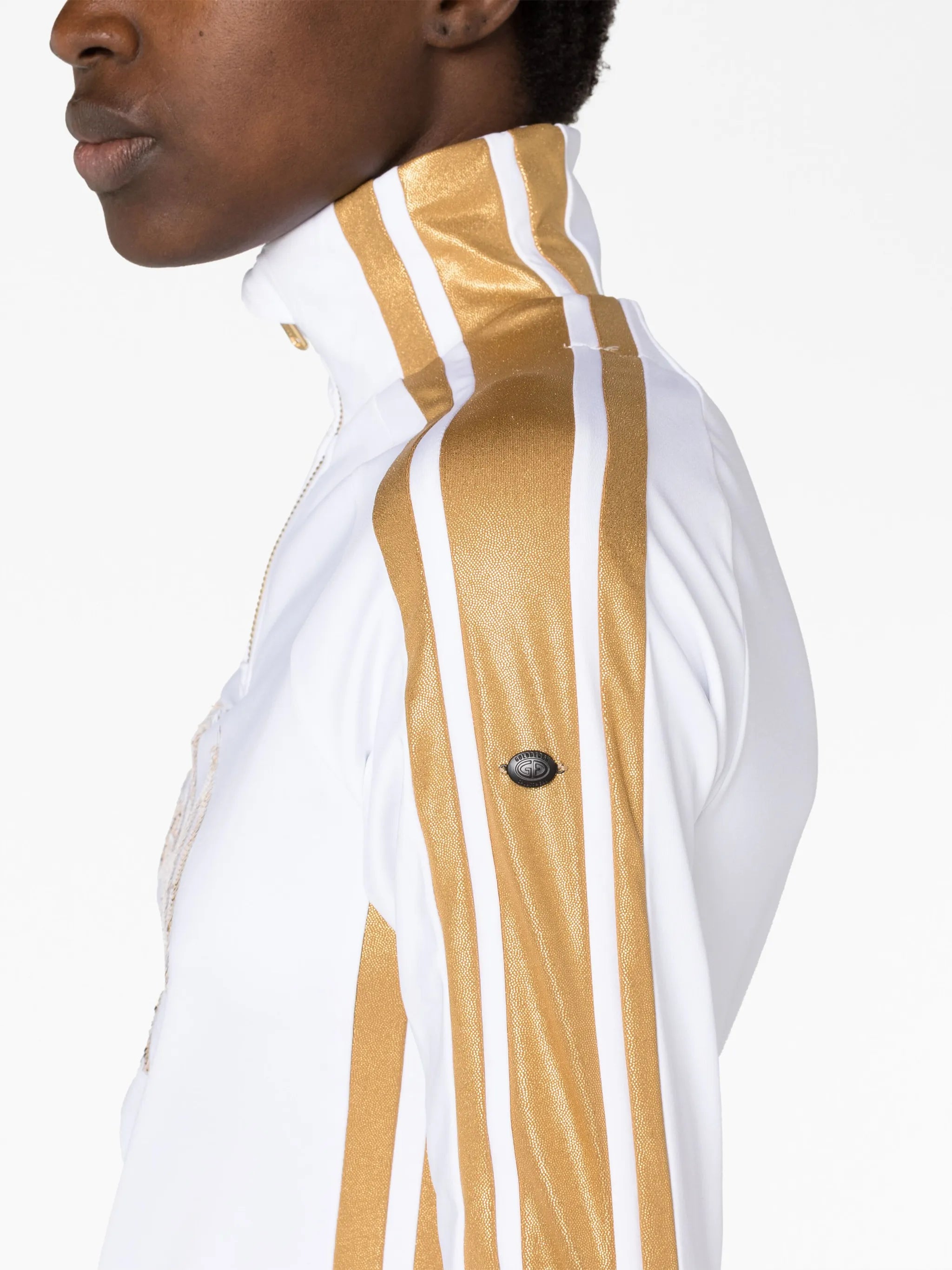 Goblet sequin-embellished ski top
