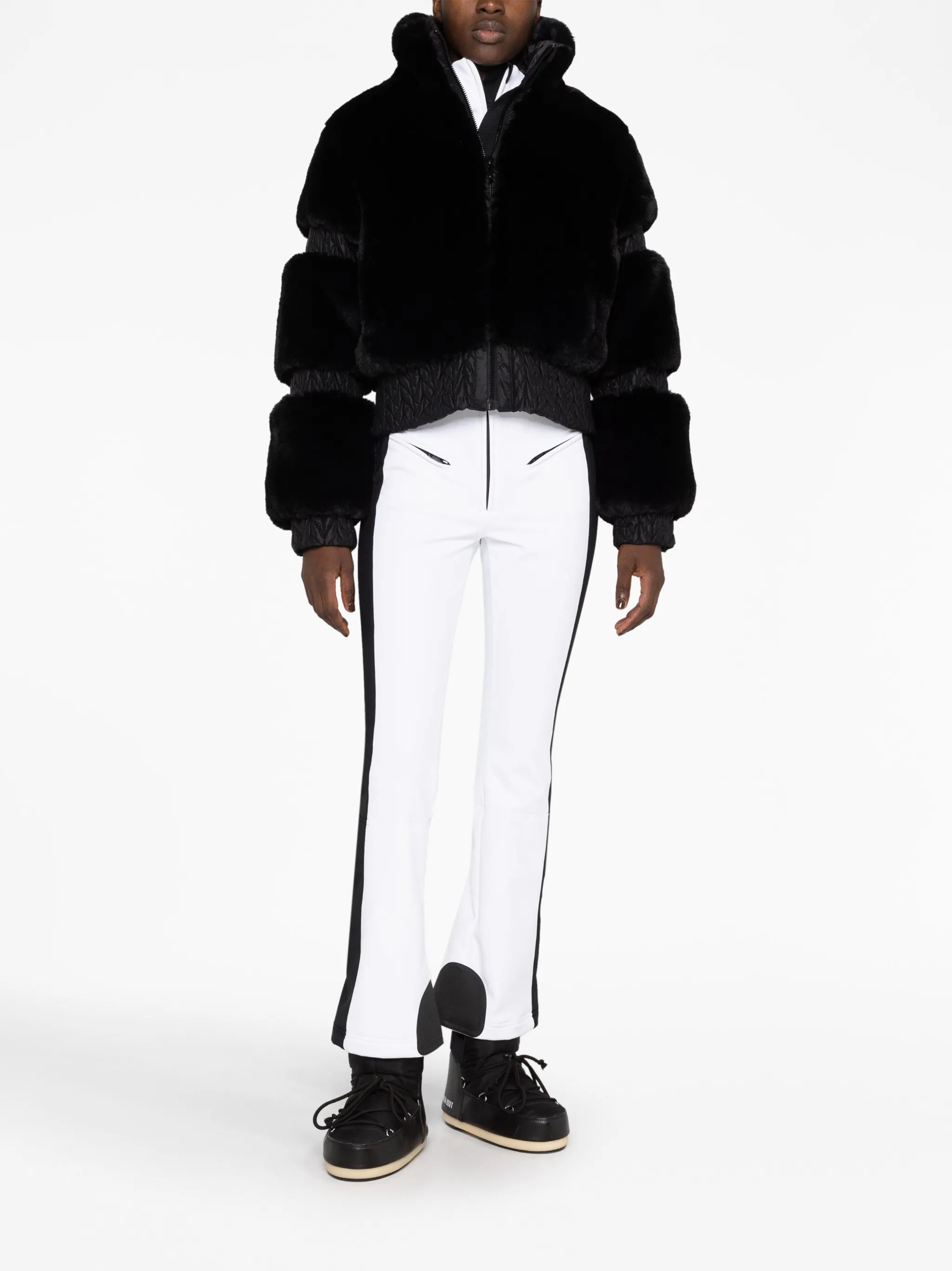 Furry faux-fur jacket