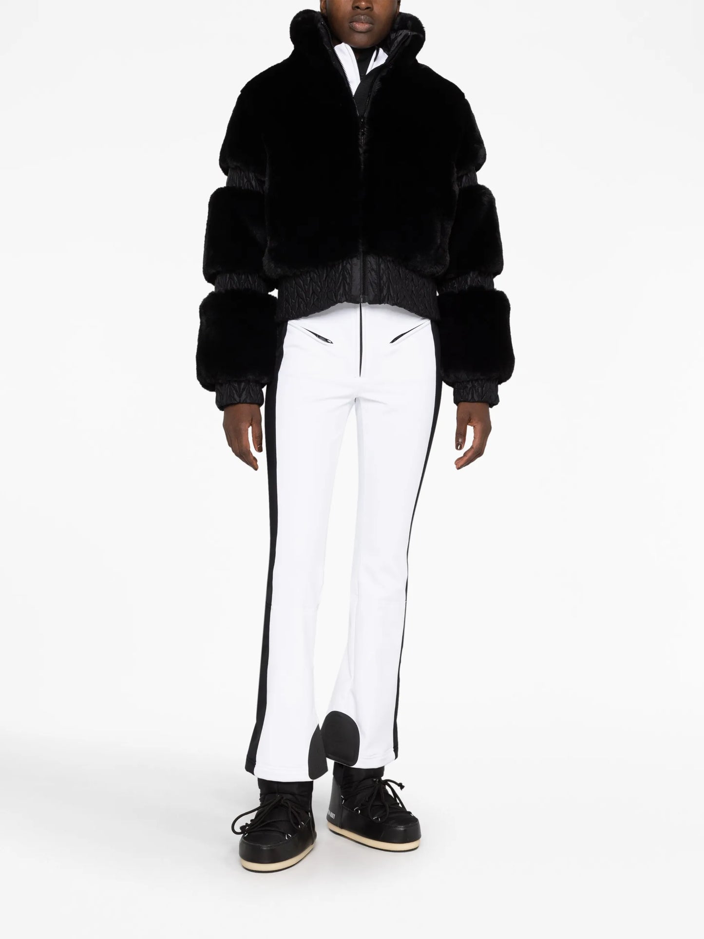 Furry faux-fur jacket