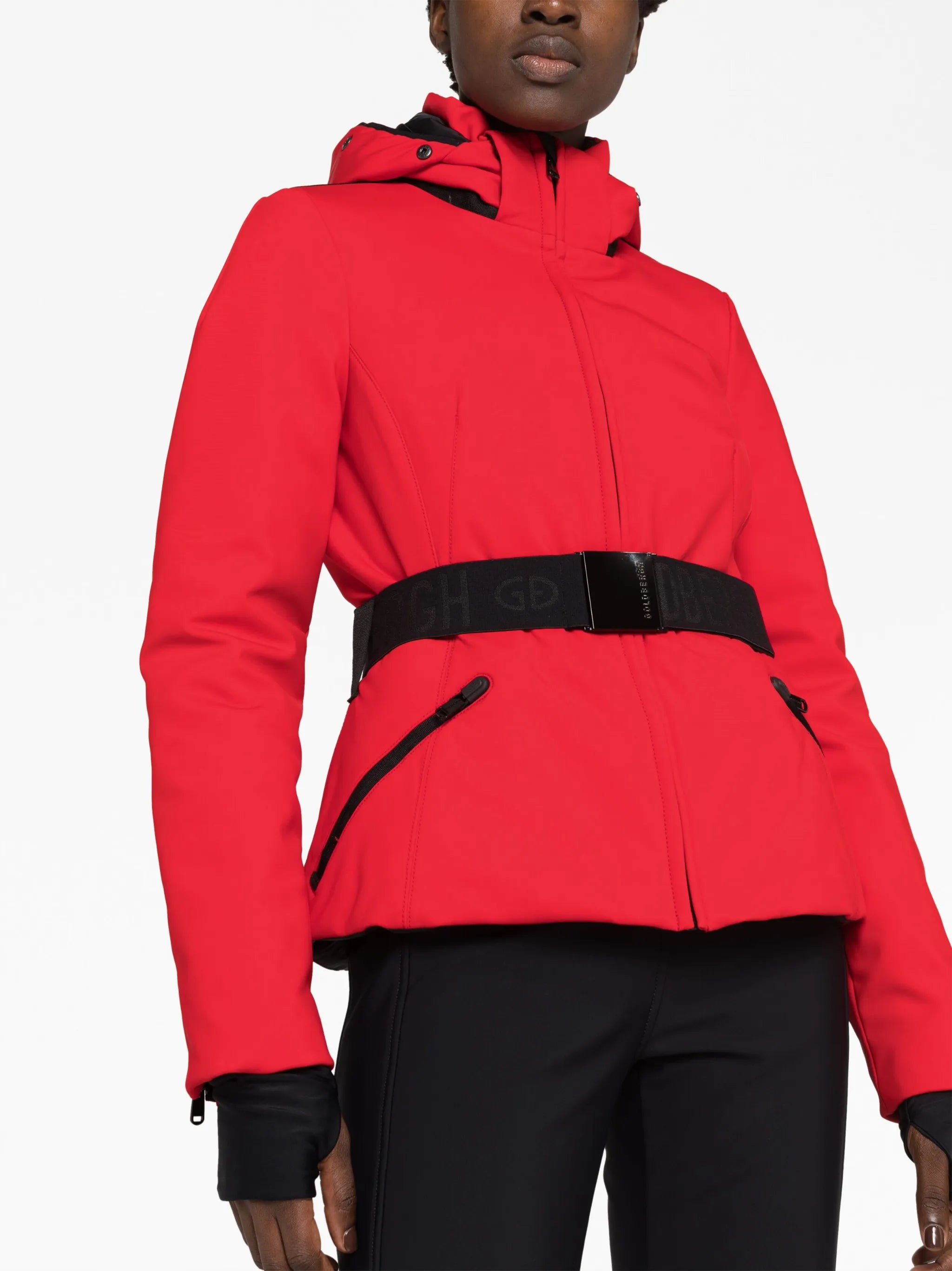 Hida belted ski jacket