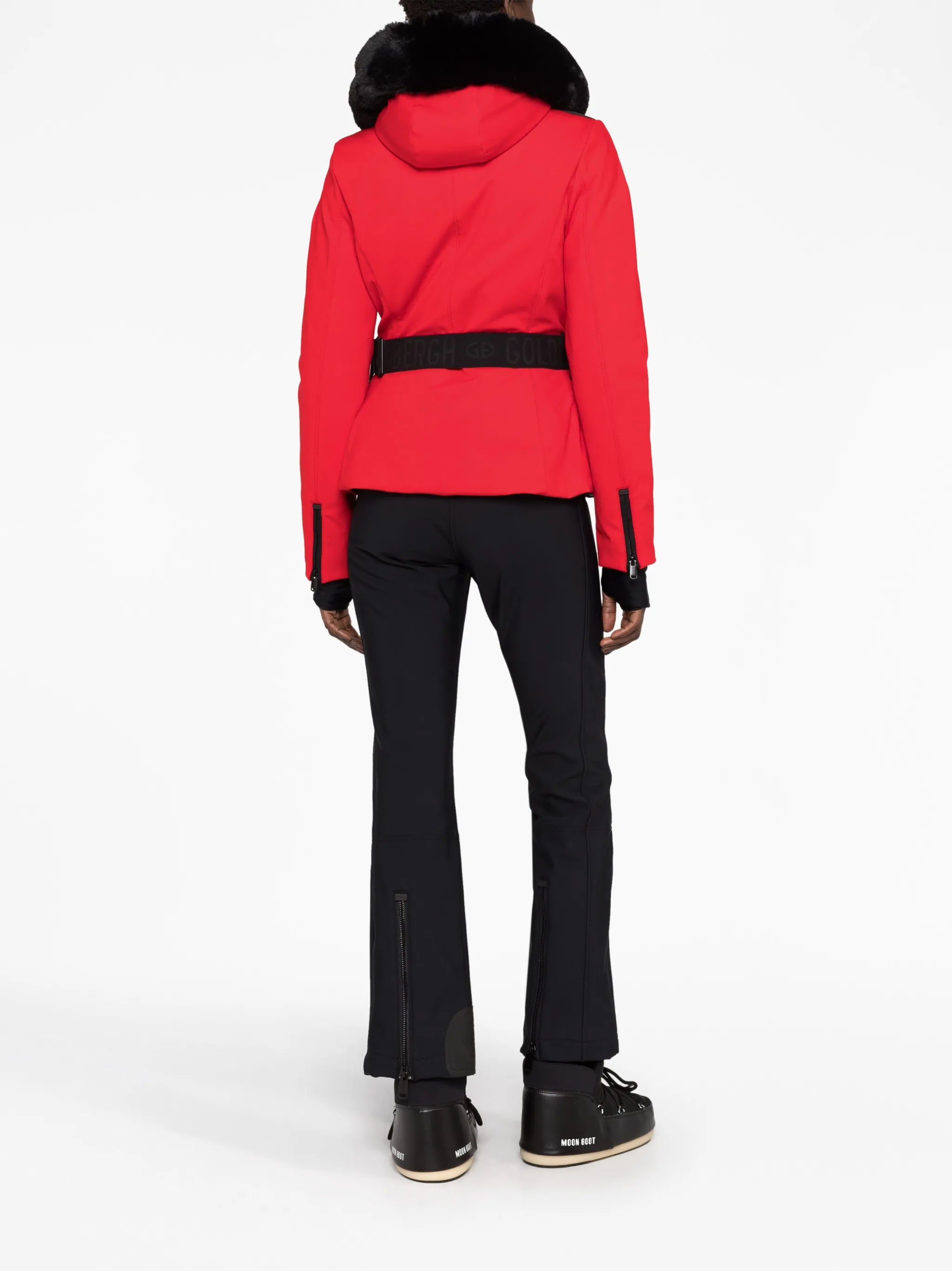 Hida belted ski jacket