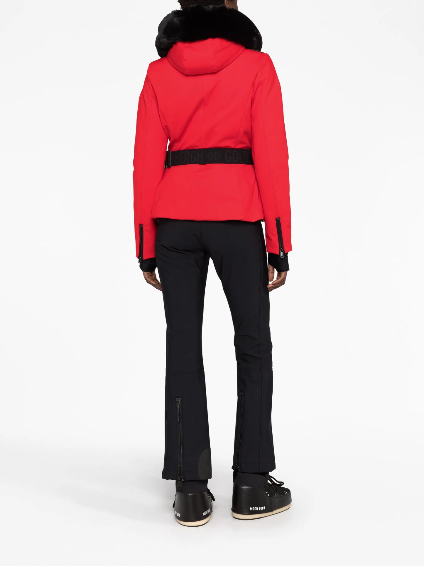 Hida belted ski jacket