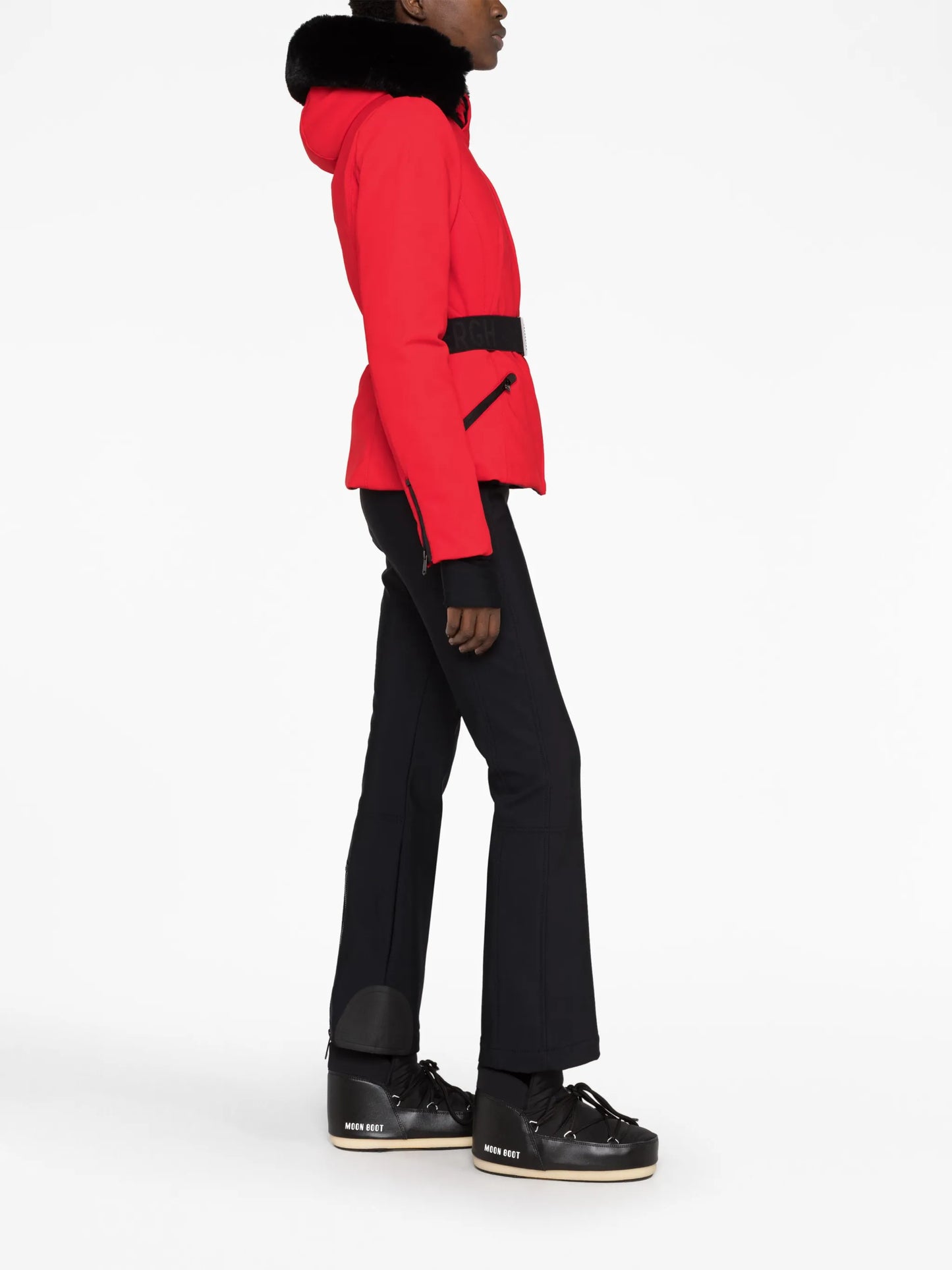 Hida belted ski jacket