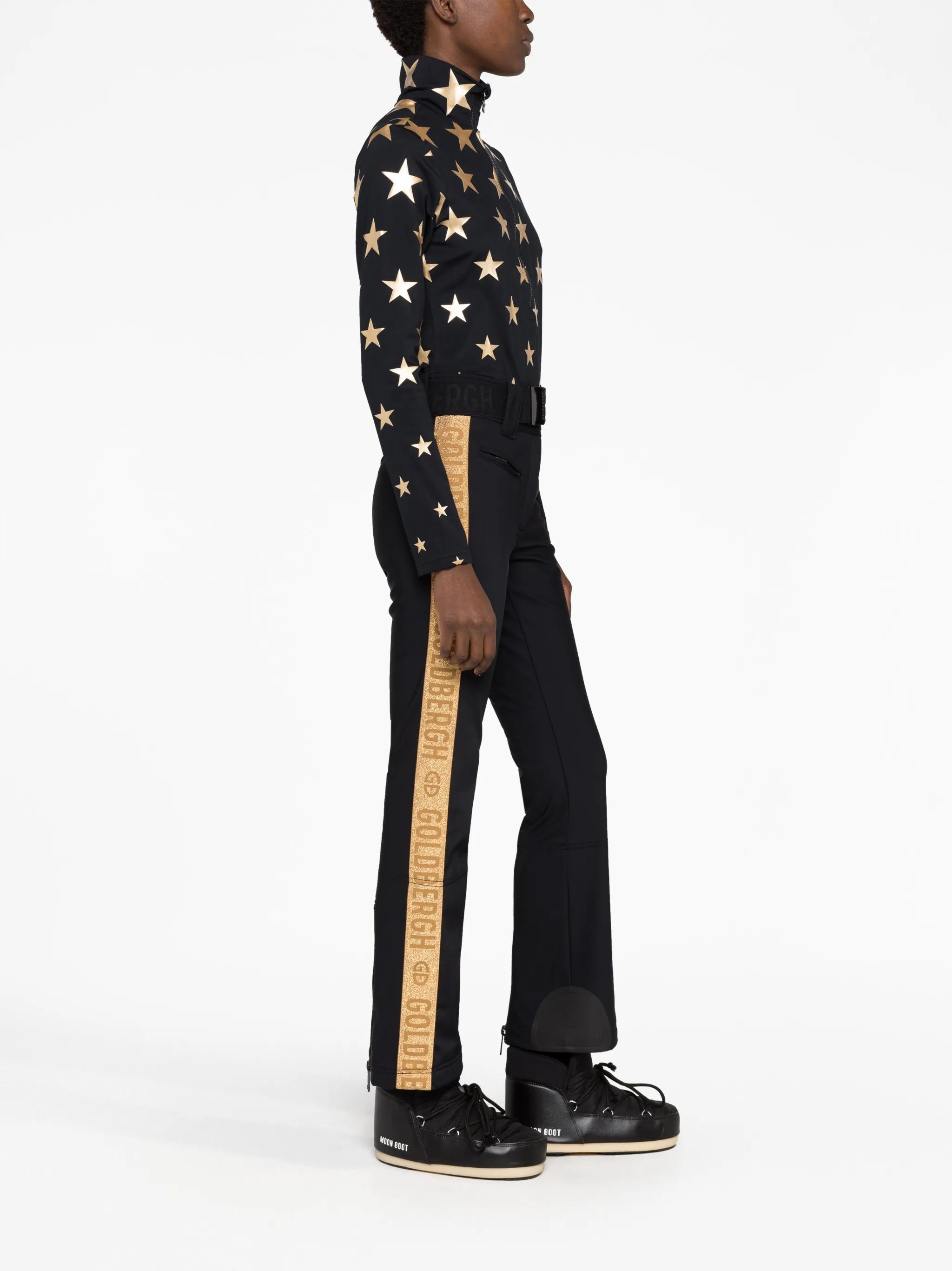 star-print ski top