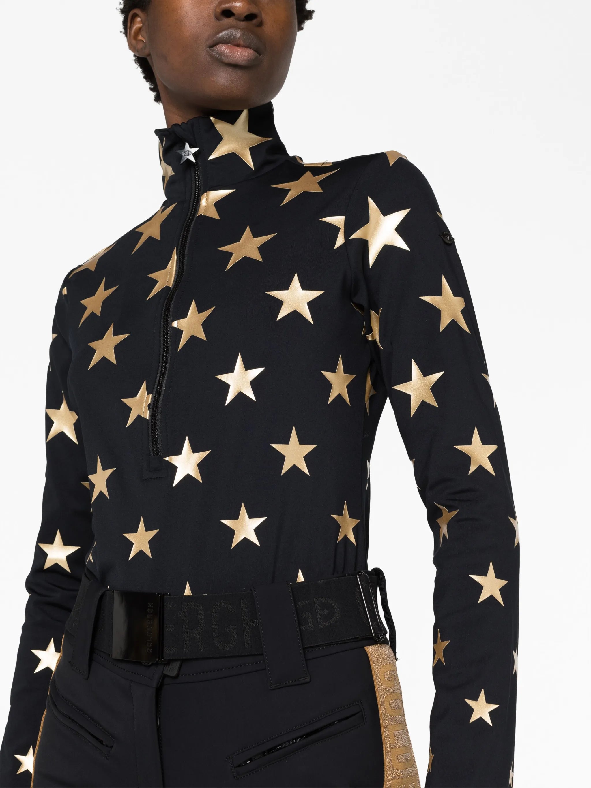 star-print ski top