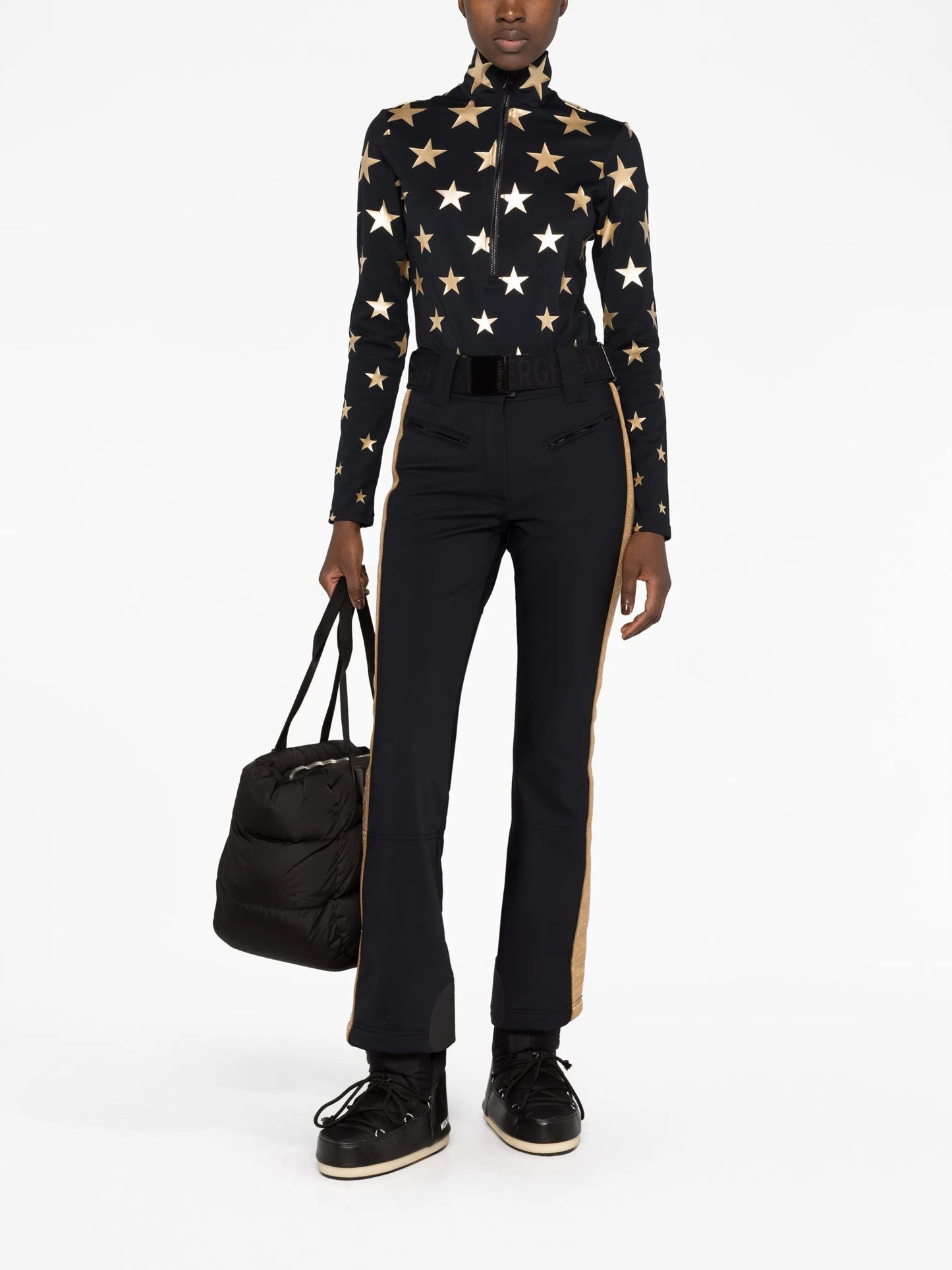 star-print ski top