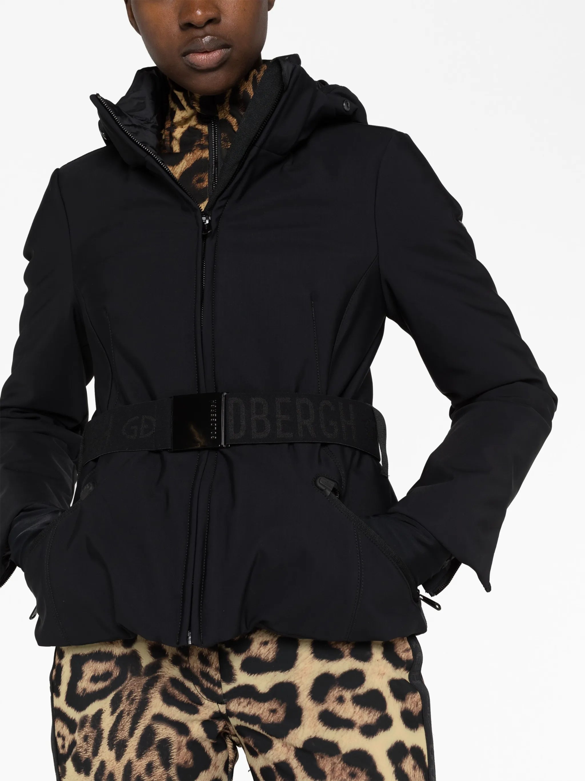 Hida belted ski jacket