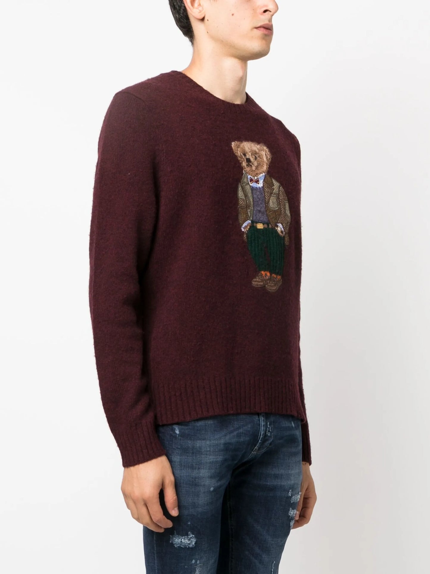Polo Bear-embroidered jumper