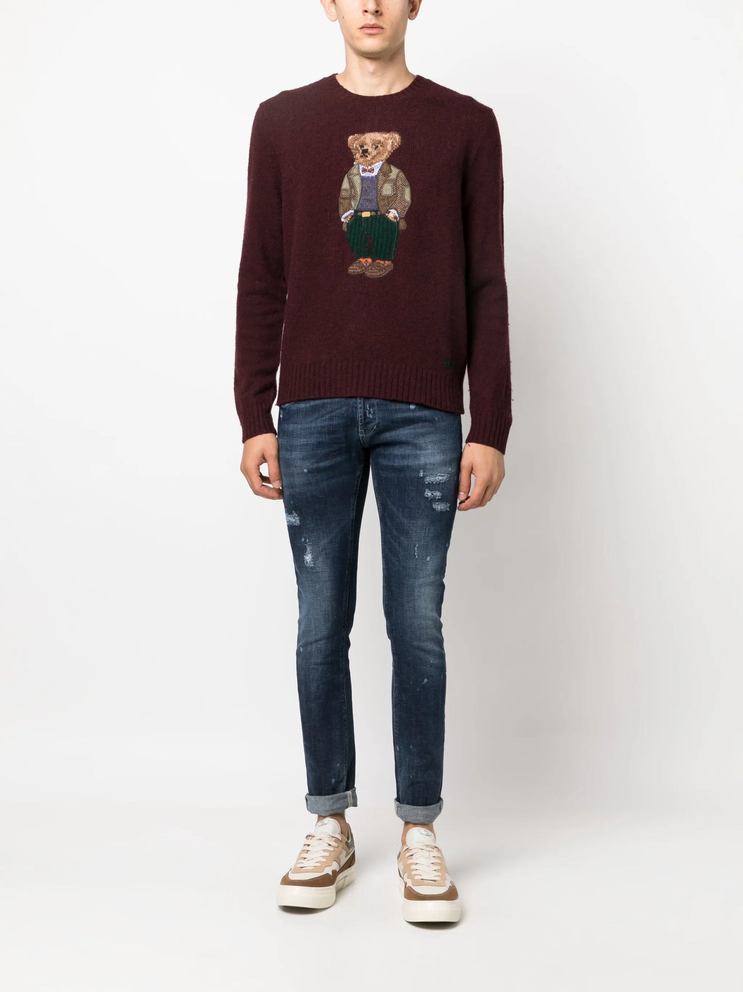 Polo Bear-embroidered jumper