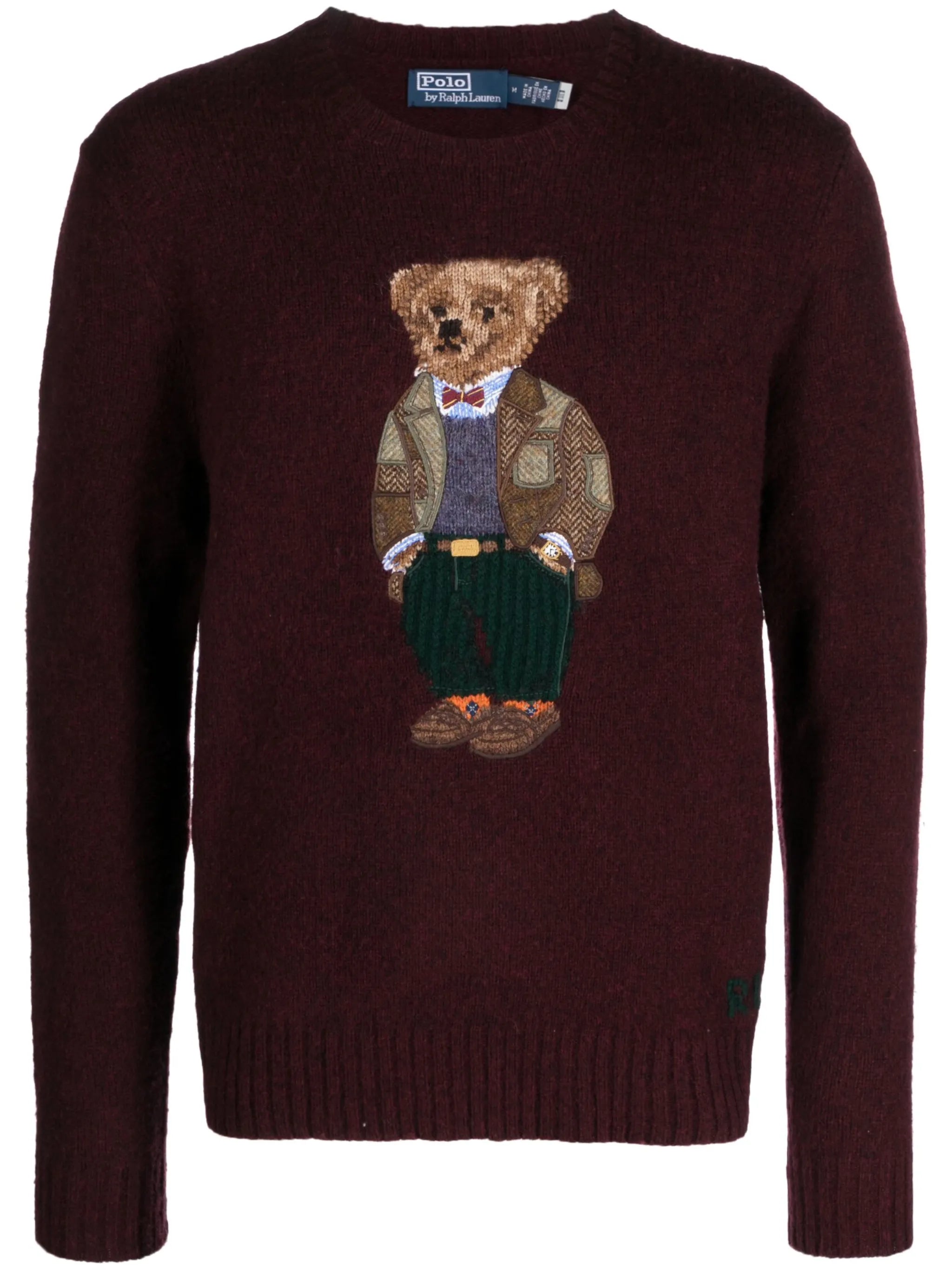 Polo Bear-embroidered jumper