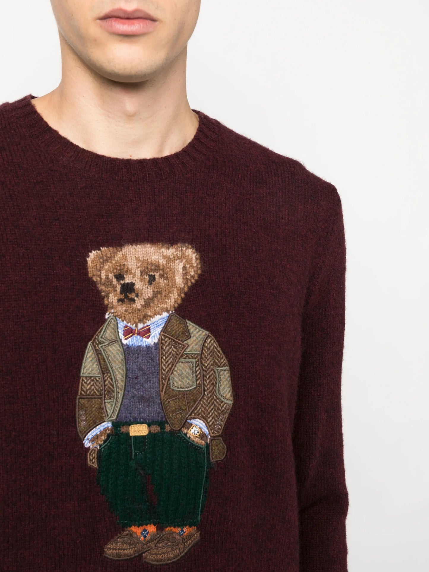 Polo Bear-embroidered jumper