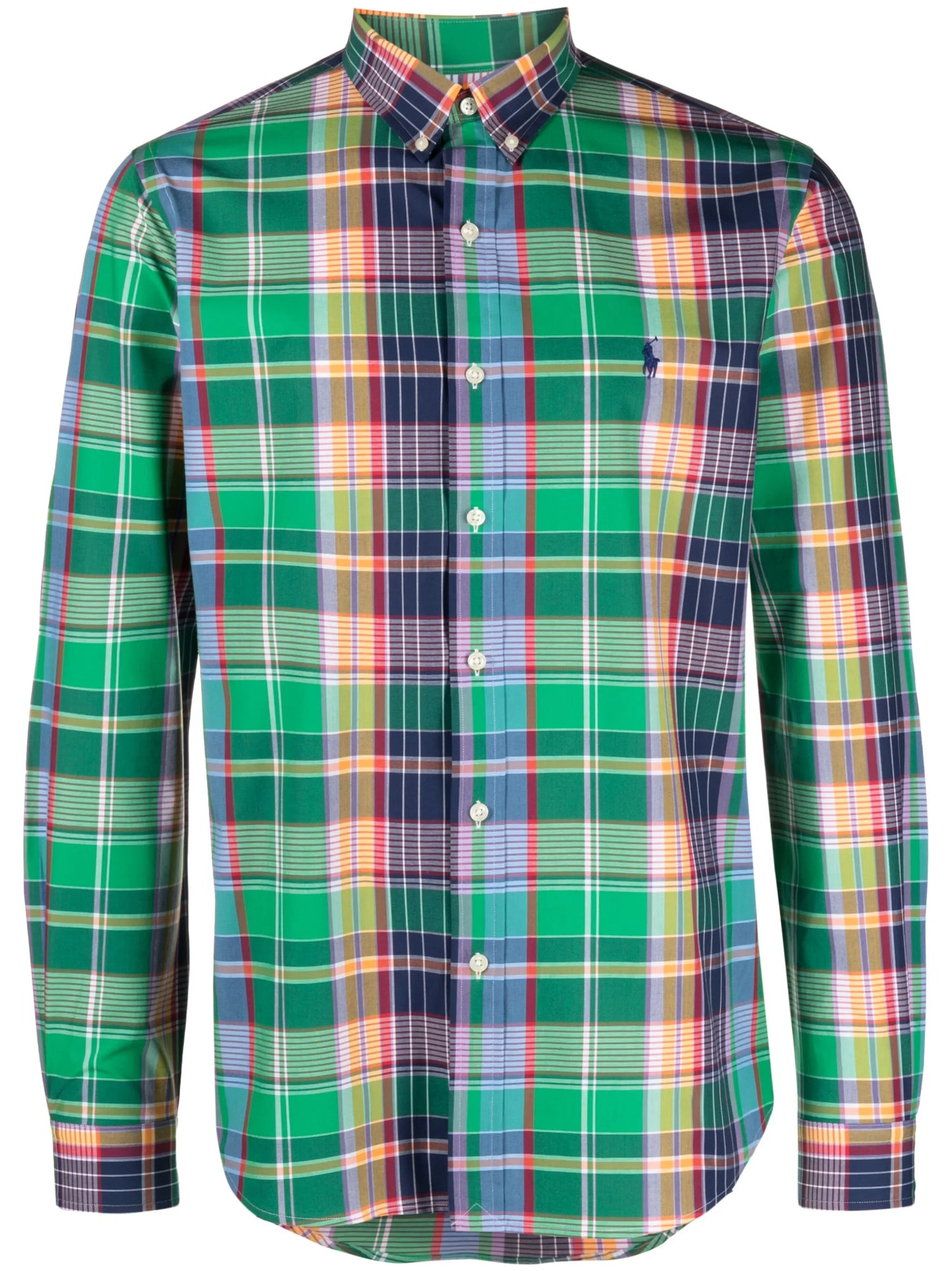 check-pattern long-sleeve shirt