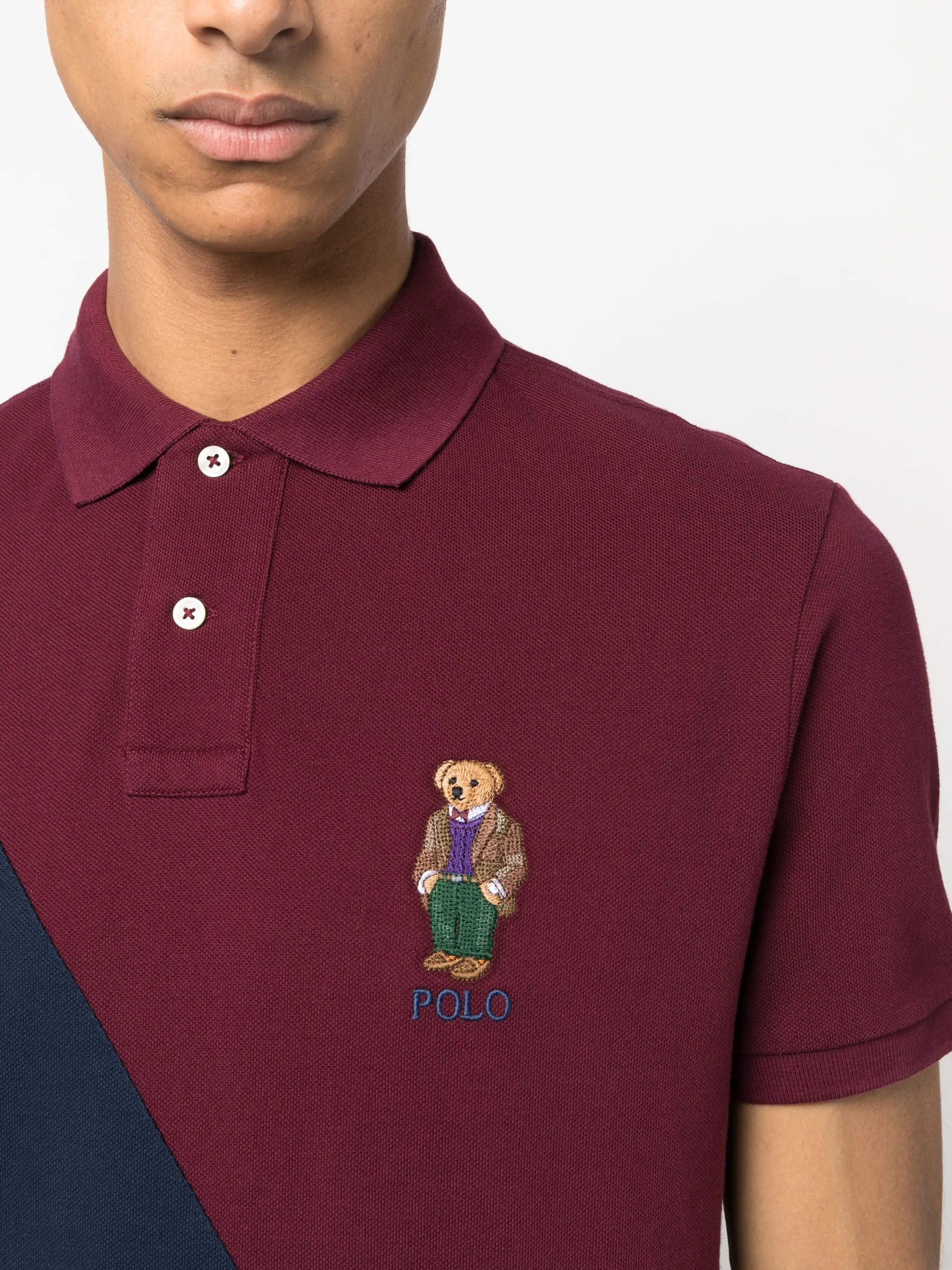 Polo Bear cotton polo shirt