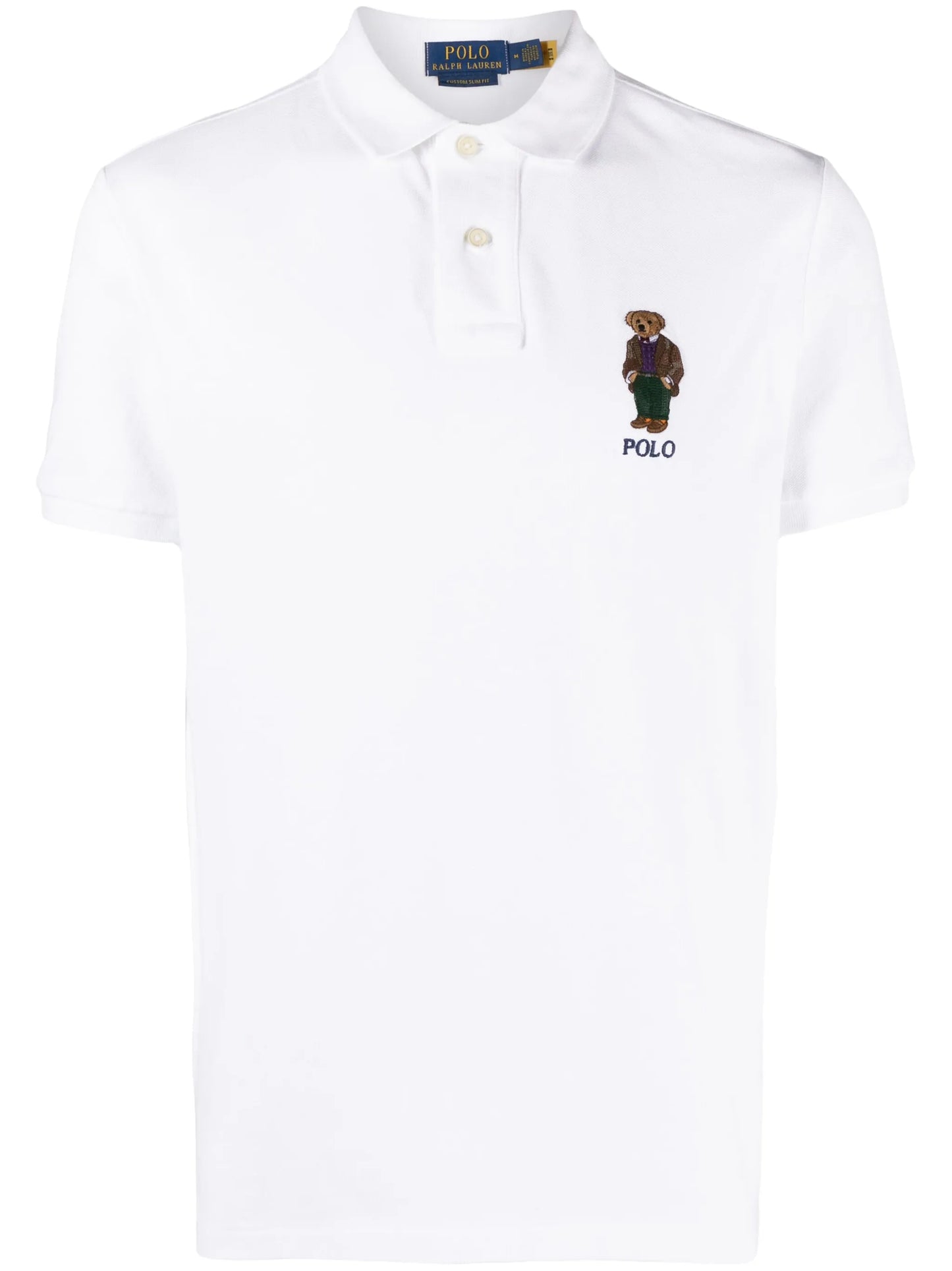 polo-bear embroidered polo shirt