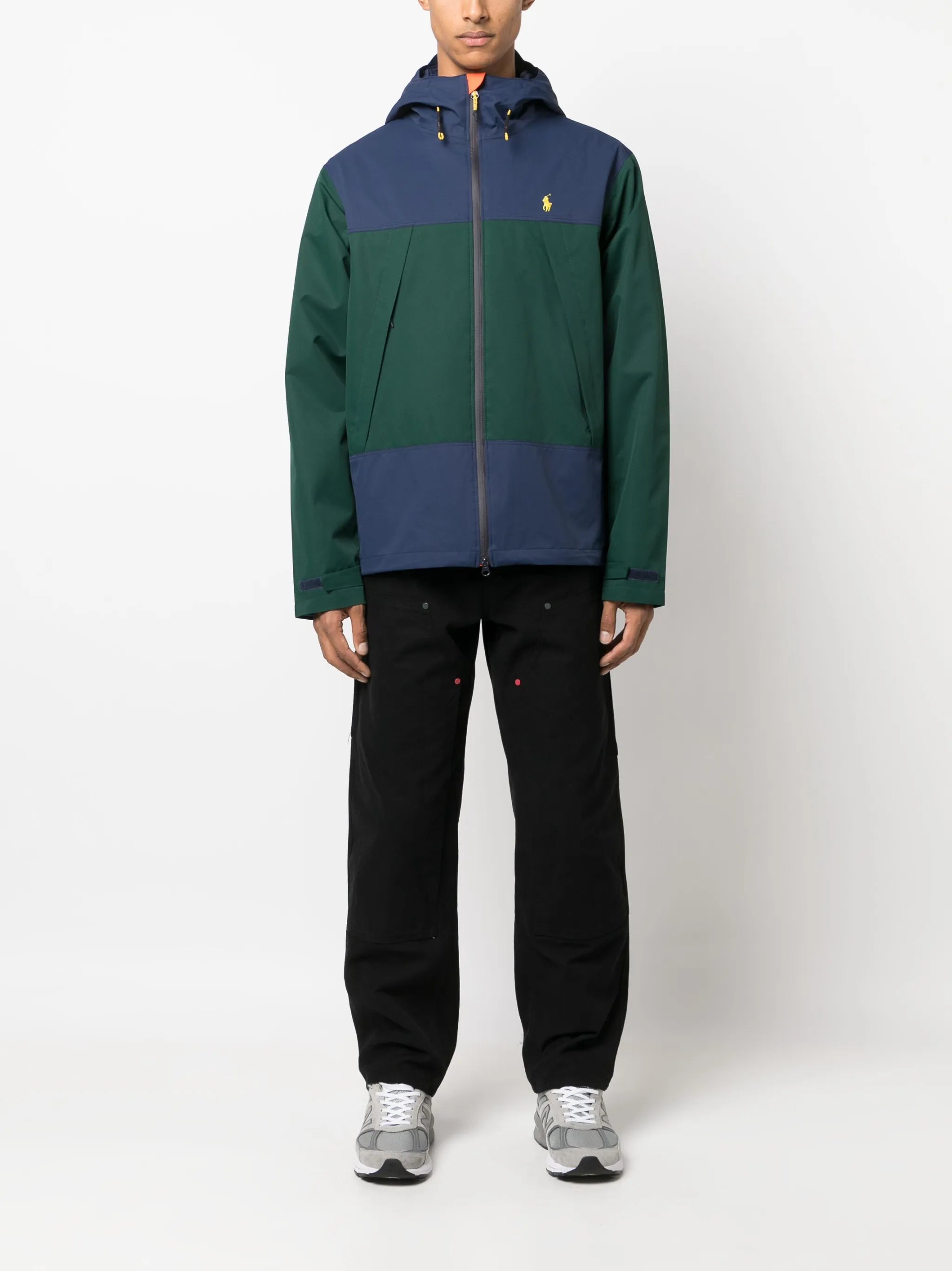 water-resistant hooded jacket