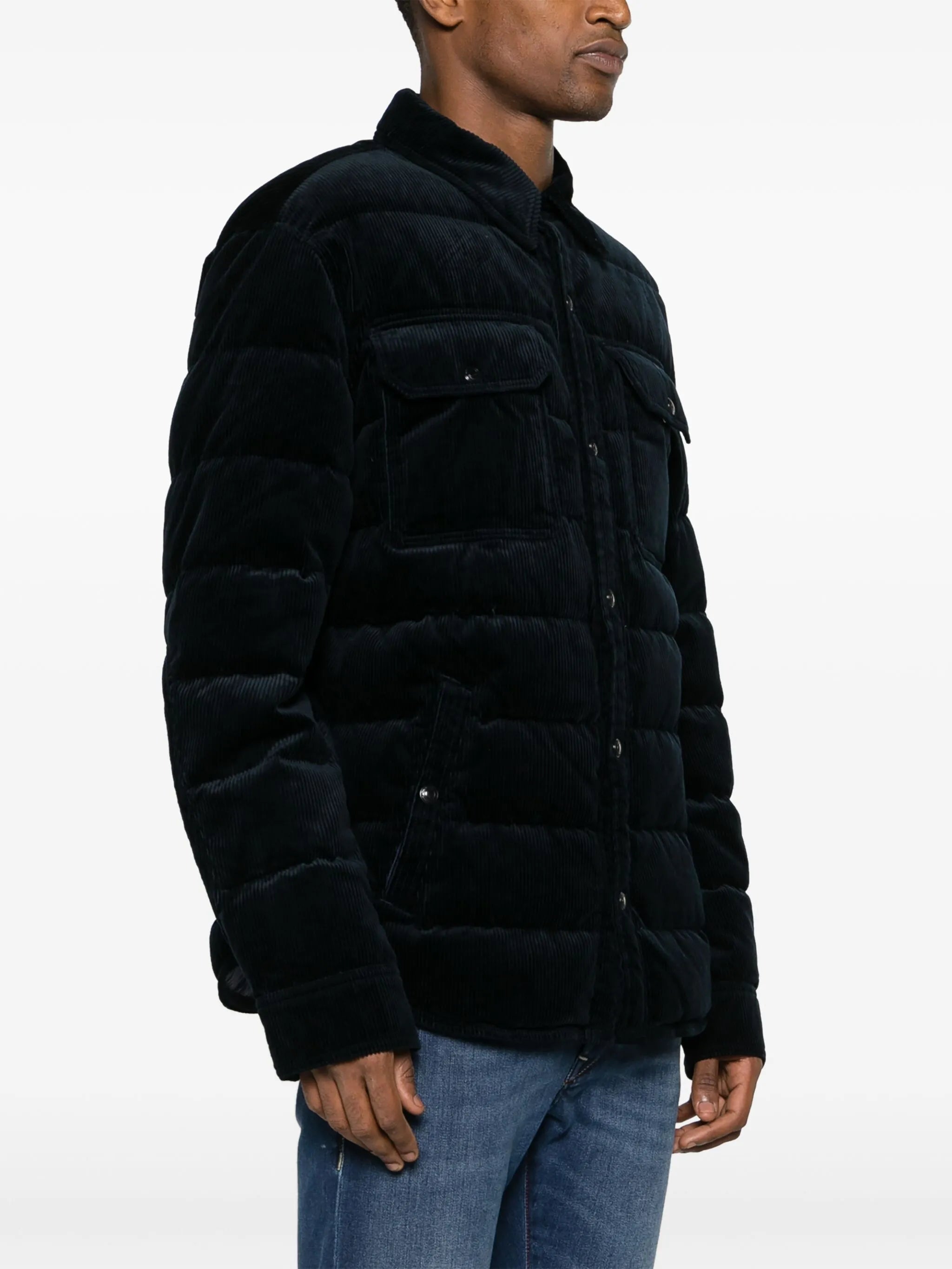 logo-patch padded-design jacket