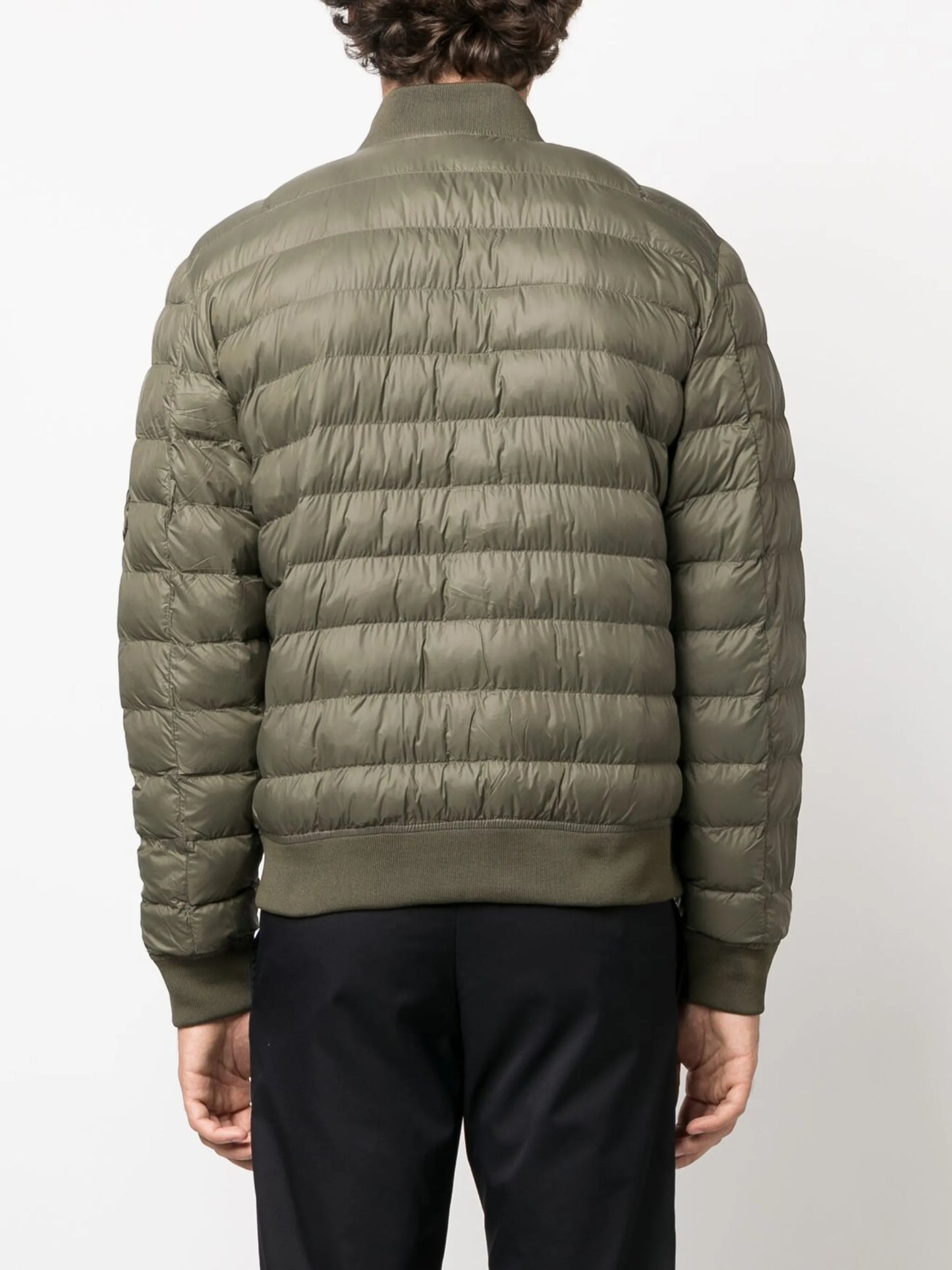 Polo Pony-motif padded bomber jacket