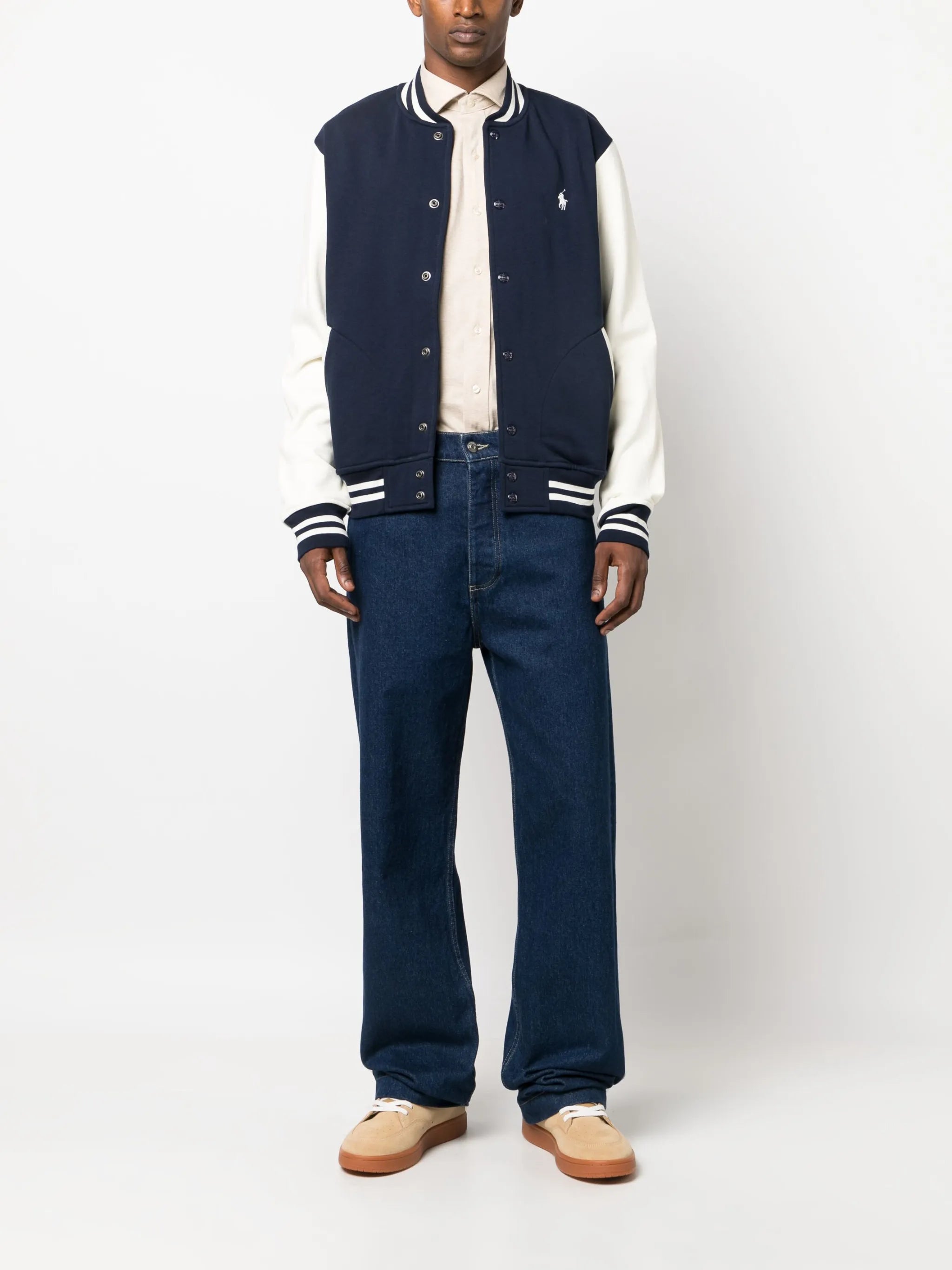 Polo Pony cotton-blend varsity jacket