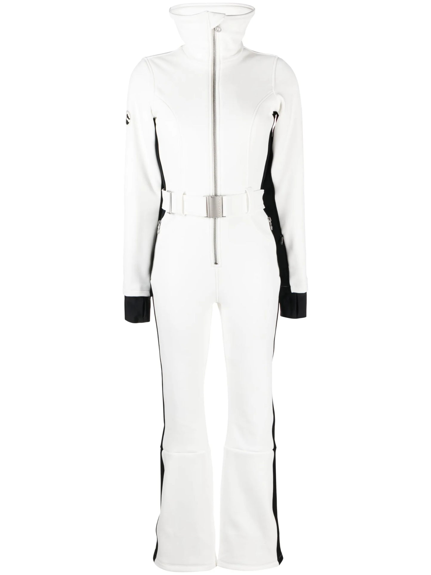 OTB logo-patch belted ski suit