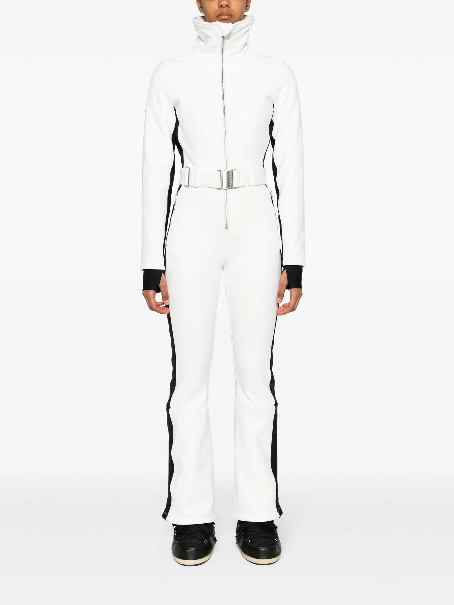 OTB logo-patch belted ski suit