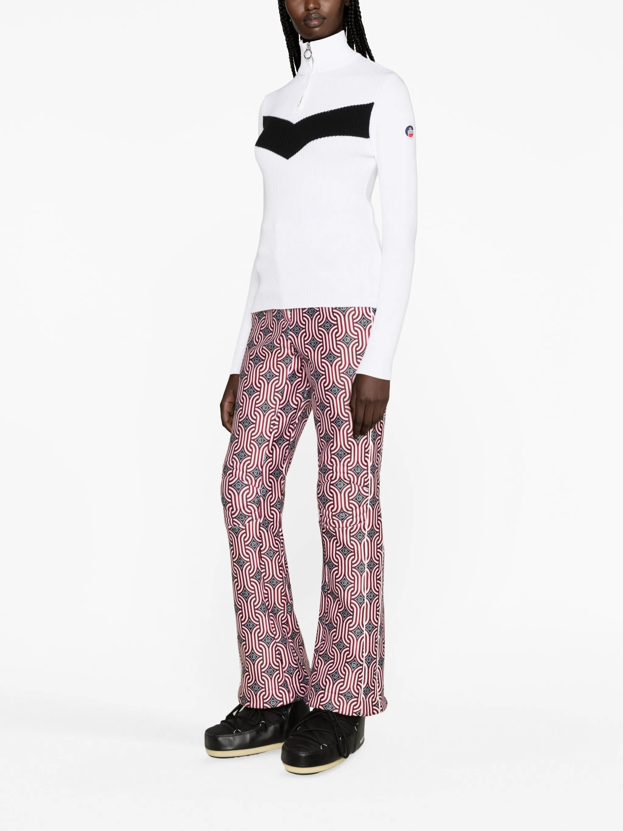 Victoire chevron-jacquard jumper