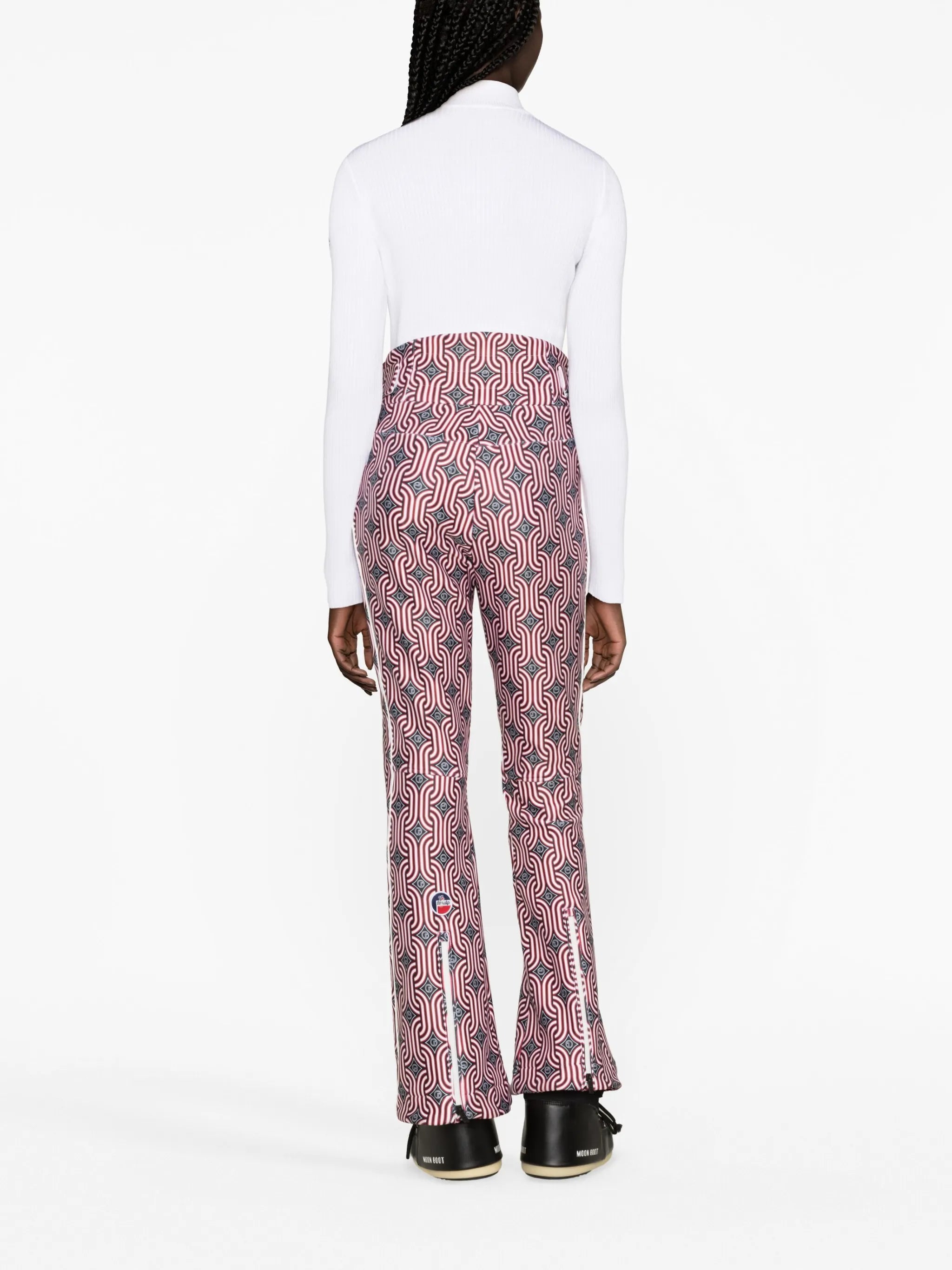 Elancia seventies-print ski pants