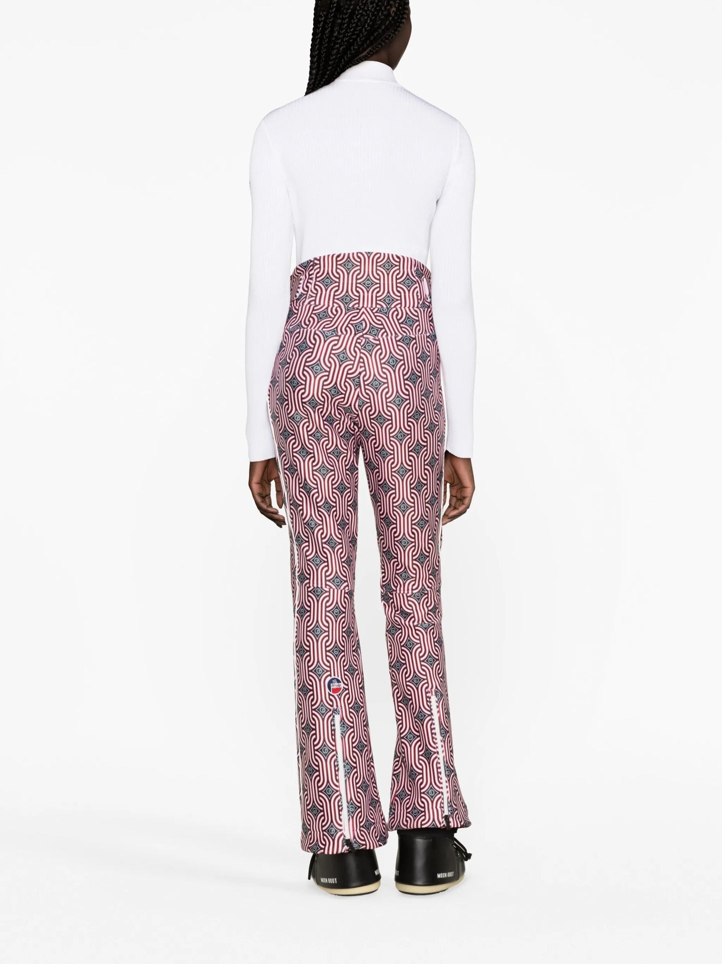 Elancia seventies-print ski pants