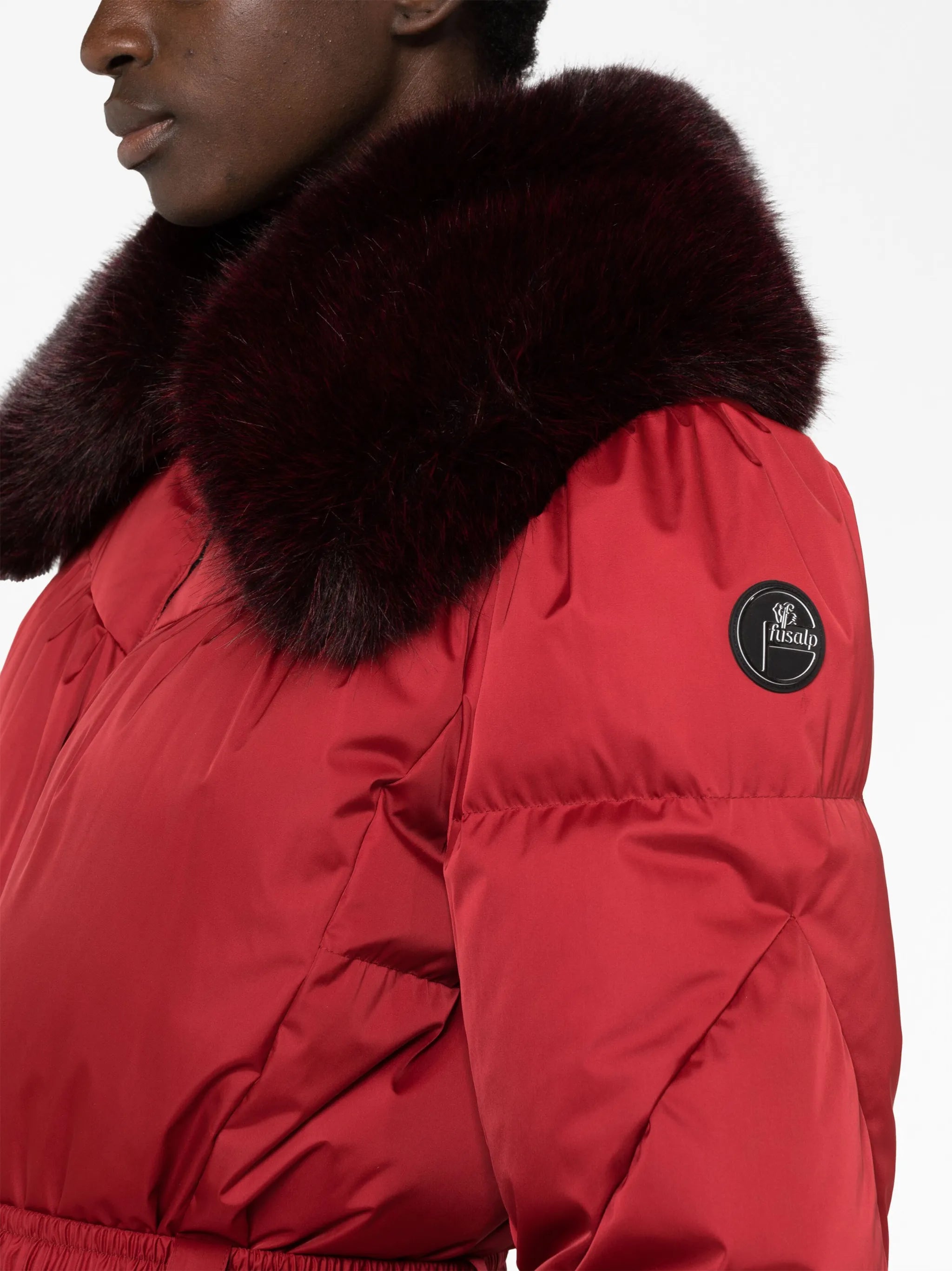 Vela belted padded ski jacket