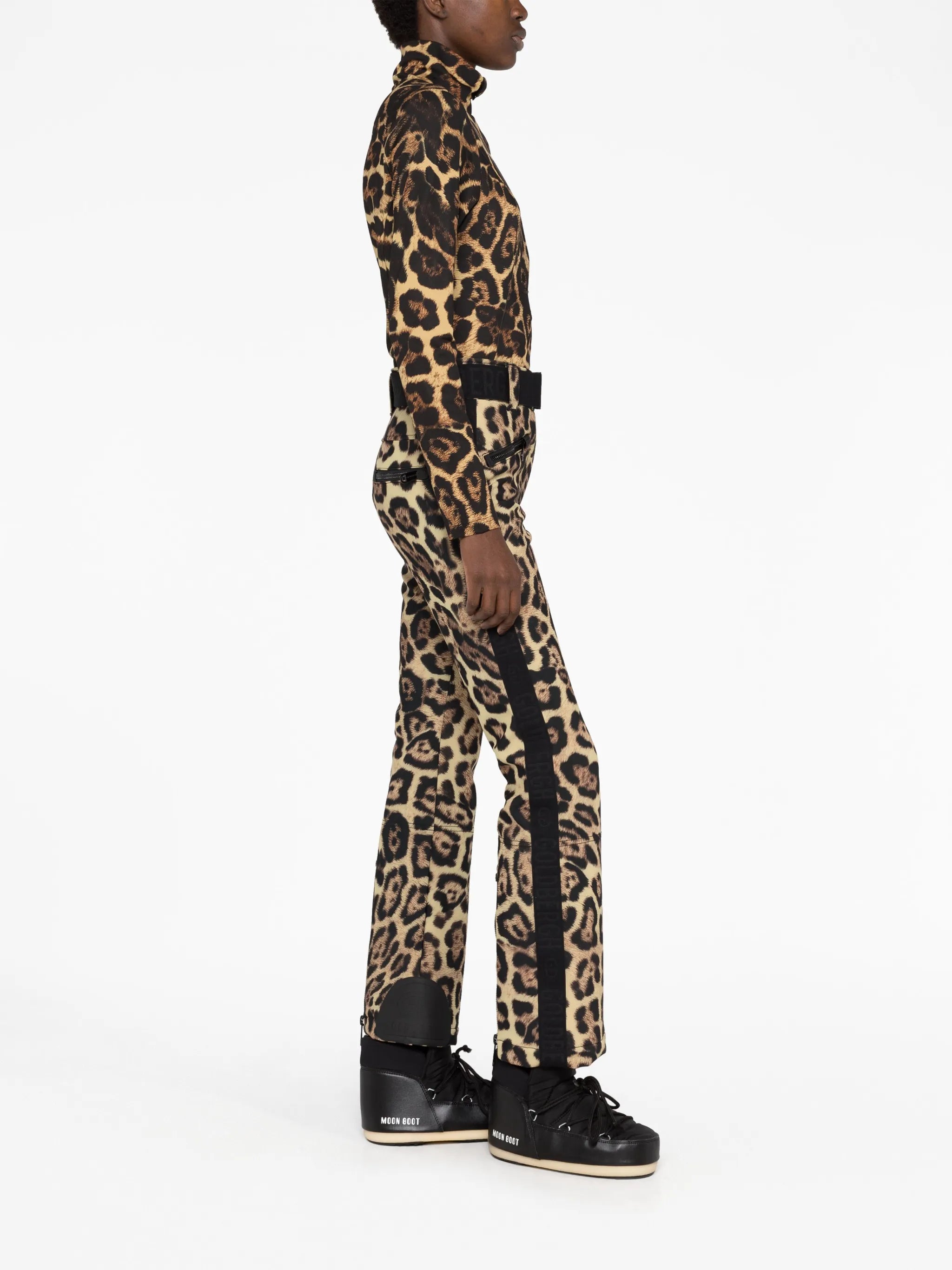 Leona leopard-print ski top