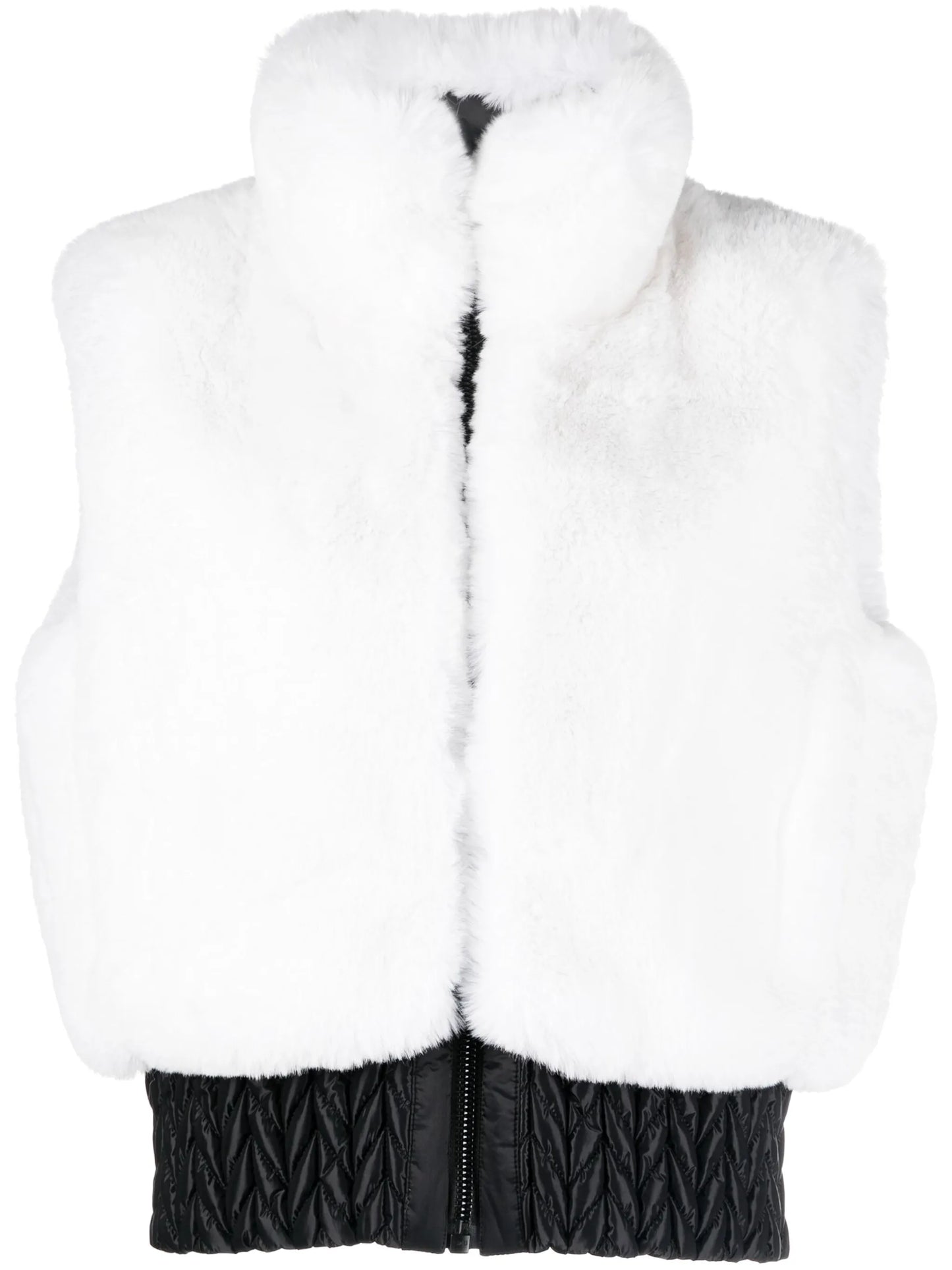 Sophia zip-up fur gilet
