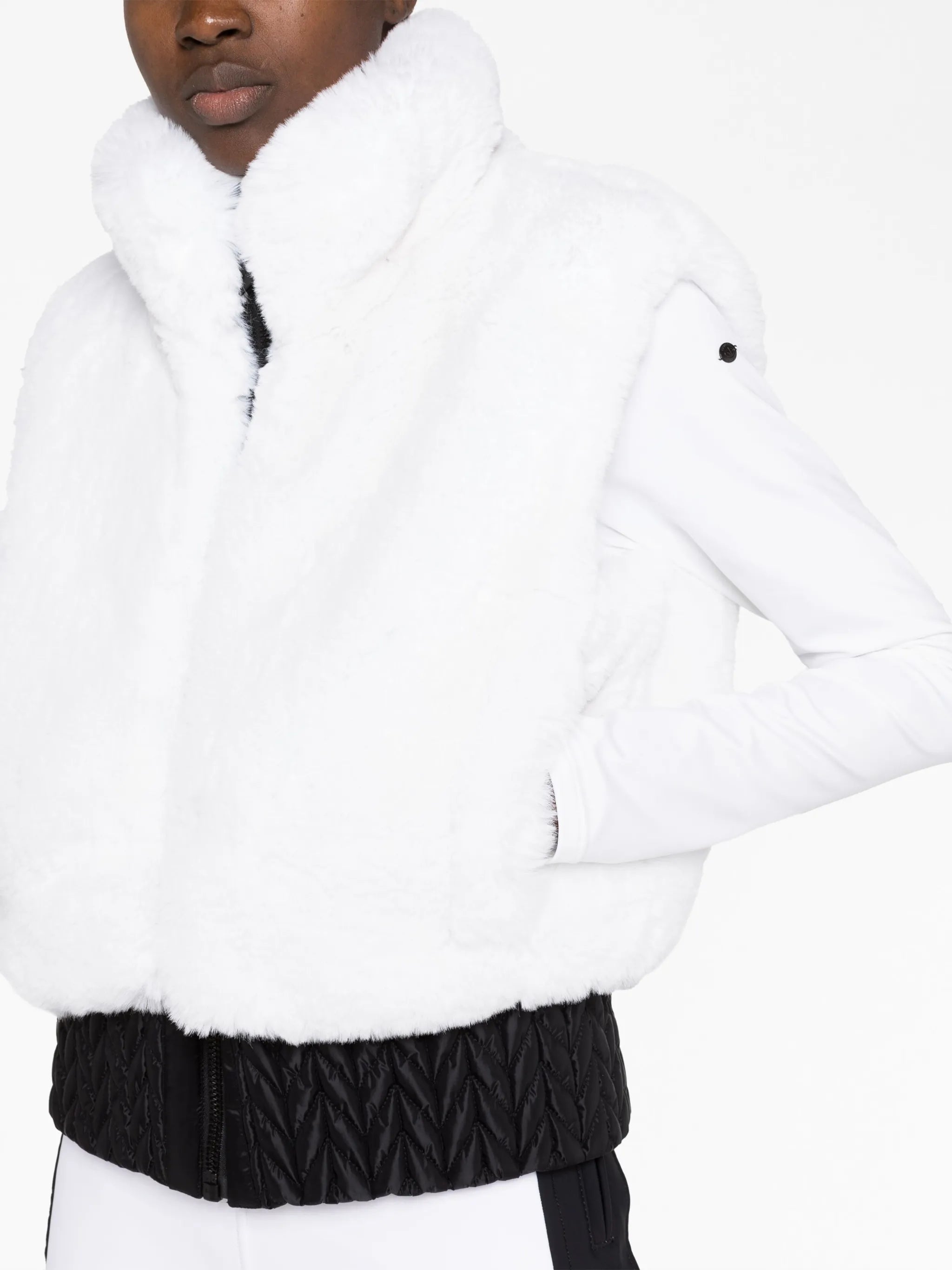 Sophia zip-up fur gilet